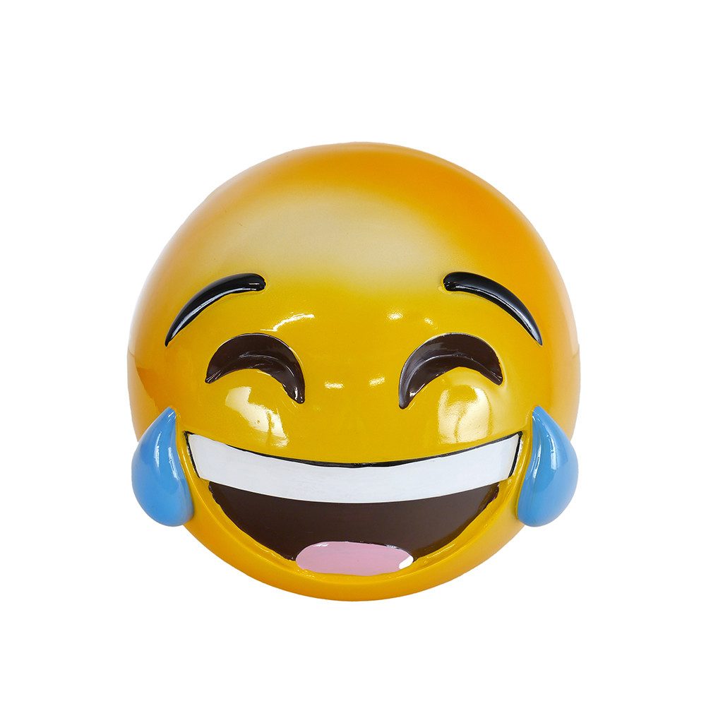 AFG Dekofigur Emoji Smiley Lachtränen für Haus & Garten (1 St)