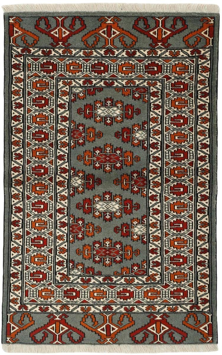 Orientteppich Turkaman 79x126 Handgeknüpfter Orientteppich / Perserteppich, Nain Trading, rechteckig, Höhe: 6 mm
