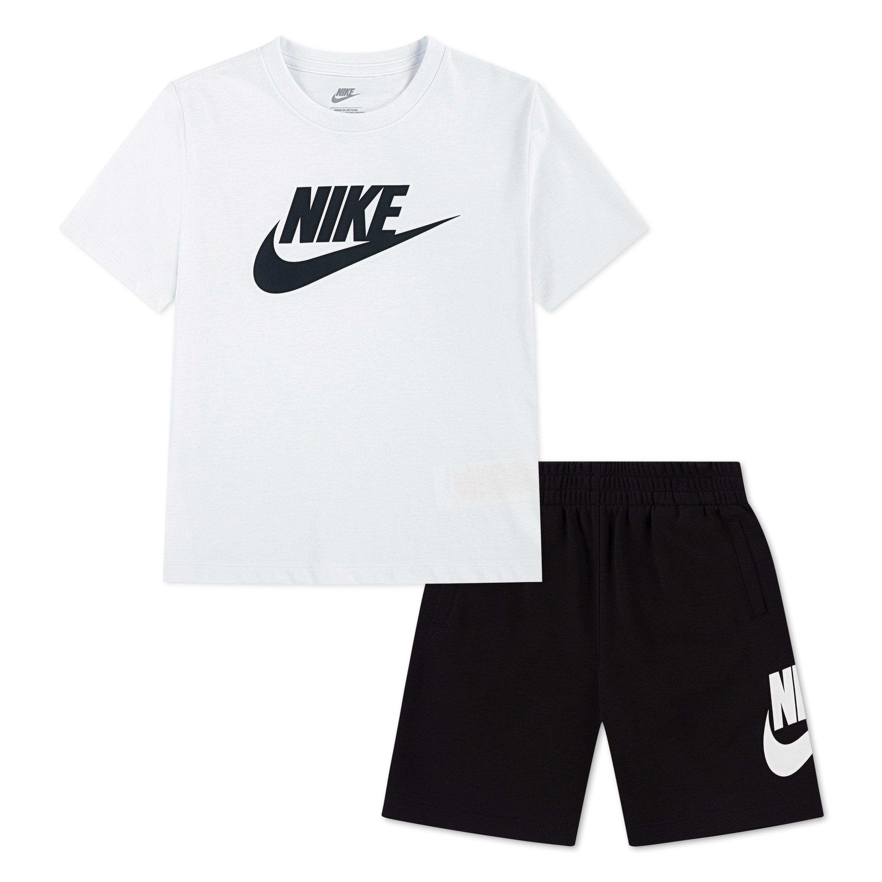 Nike Sportswear T-Shirt & Shorts CLUB TEE & SHORT SET (2-tlg) für Kinder, 2-teiliges Set, für Sport und Bewegung