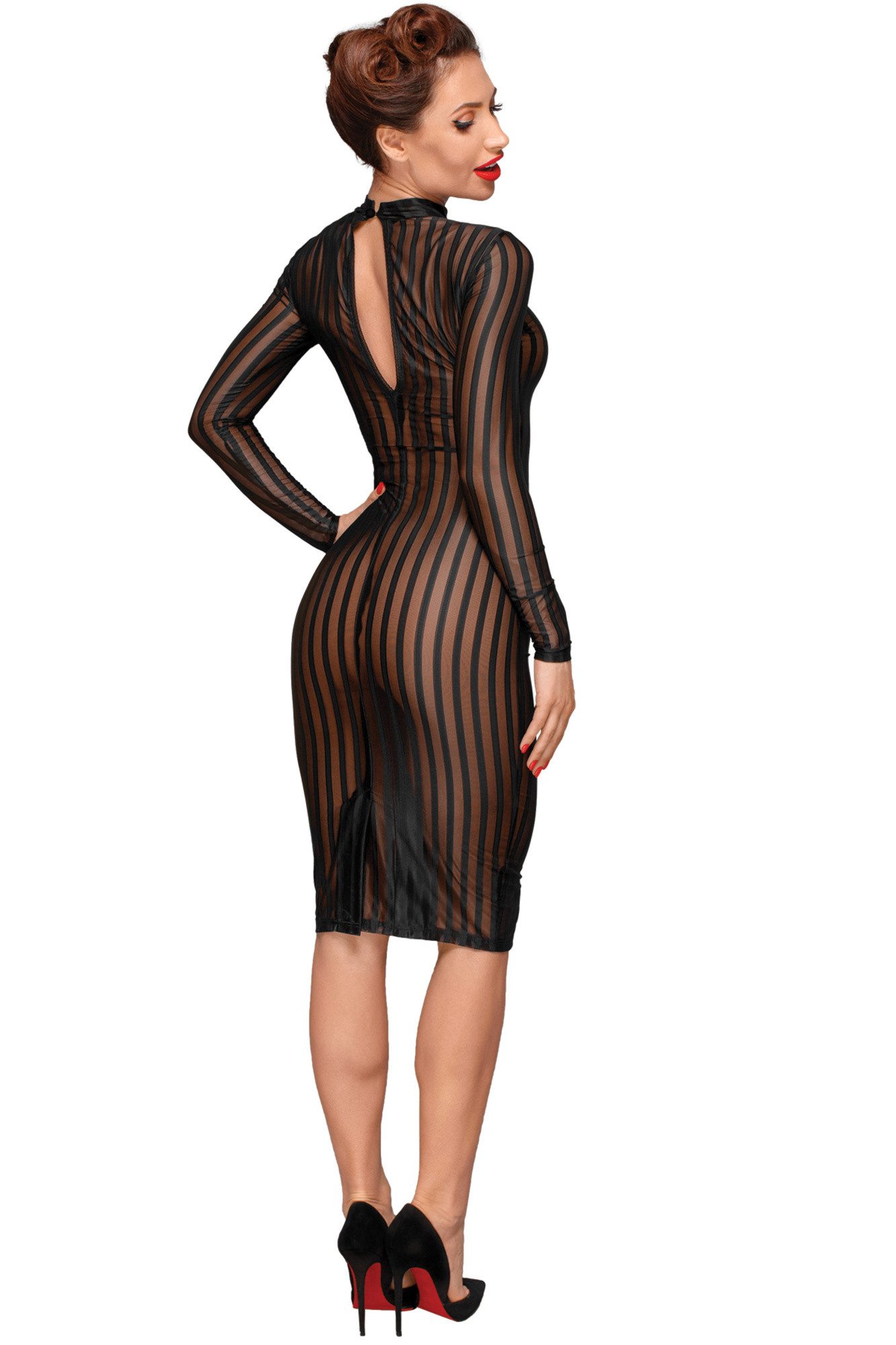 Noir Handmade Minikleid Klassisches erotisches Damen Dessous Kleid aus weic günstig online kaufen