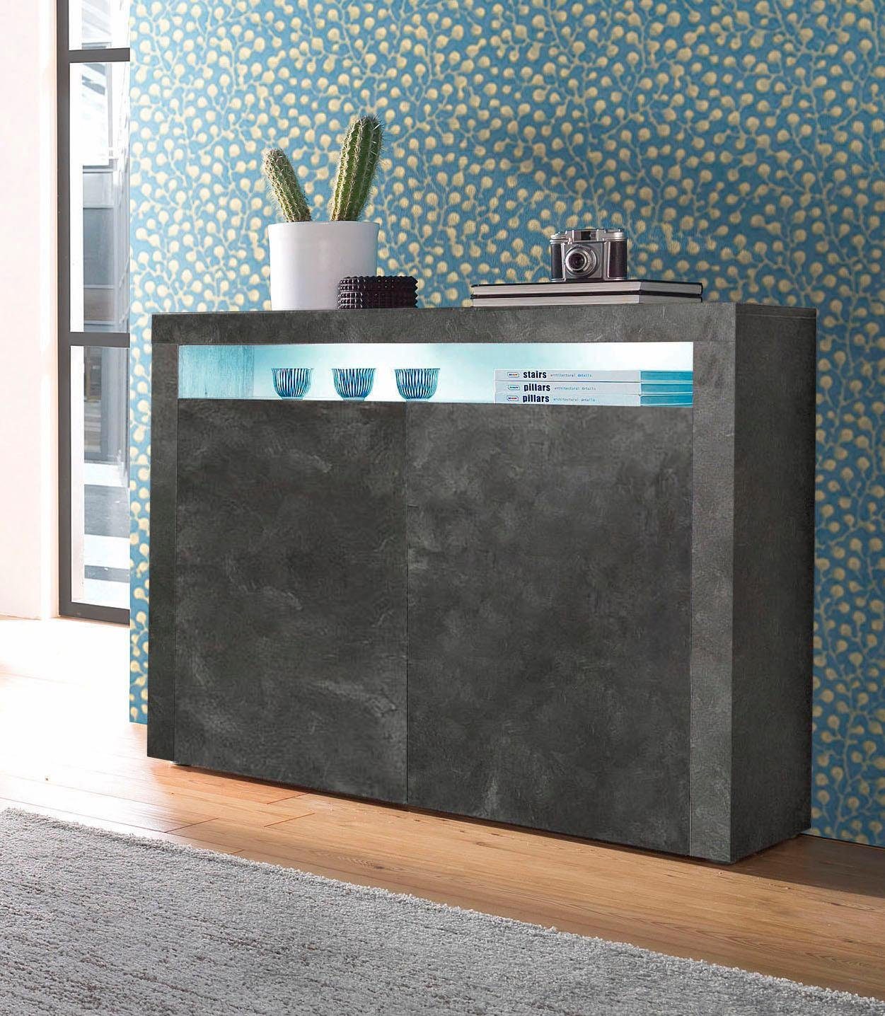 borchardt Möbel Highboard Santa Fé, Kommode mit moderner Rahmenoptik, Breite 107 cm, Breite 107 cm