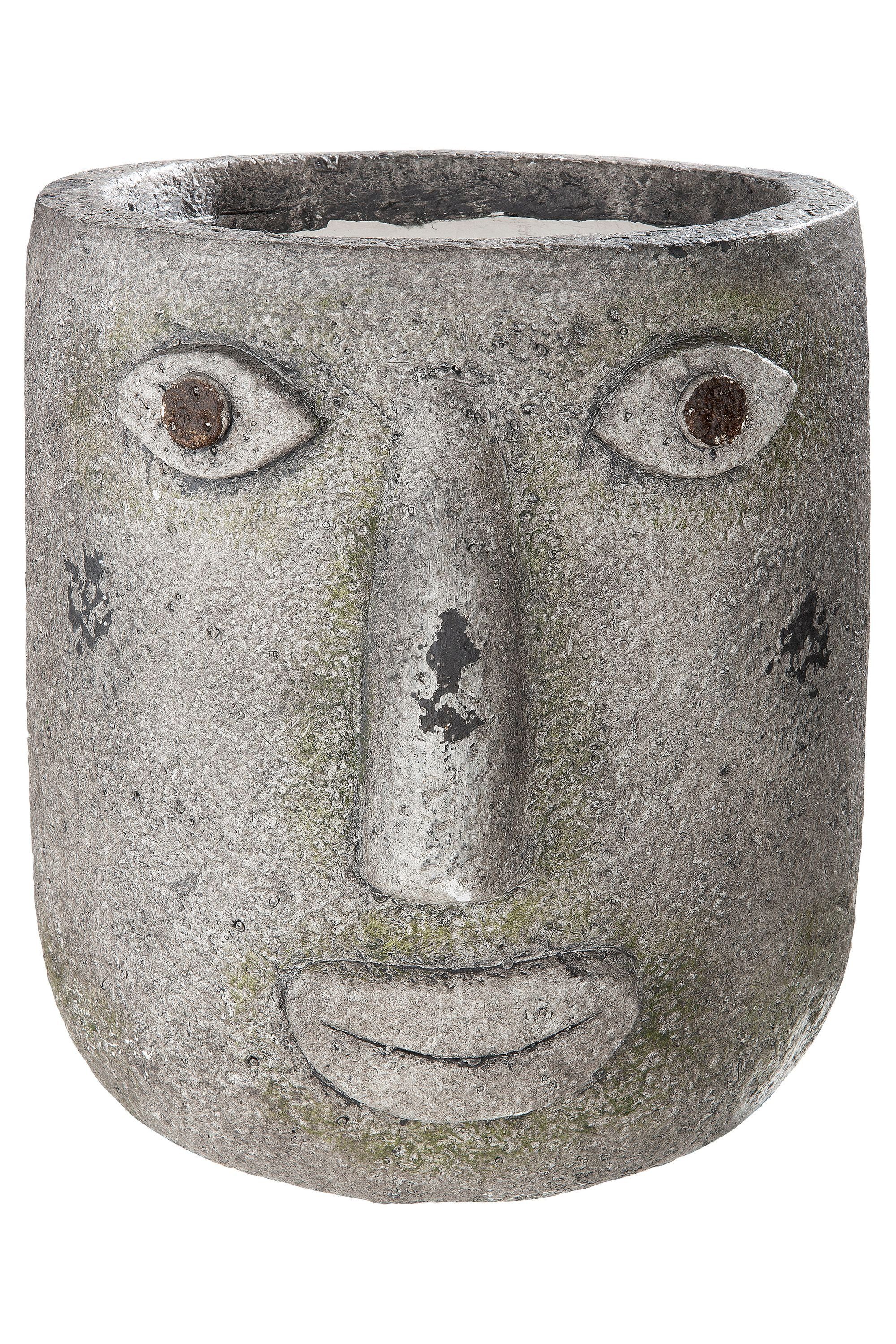 GILDE Übertopf GILDE Pflanzgefäß Folto - braun-grau - H. 29cm x B. 26cm (1 Stück)