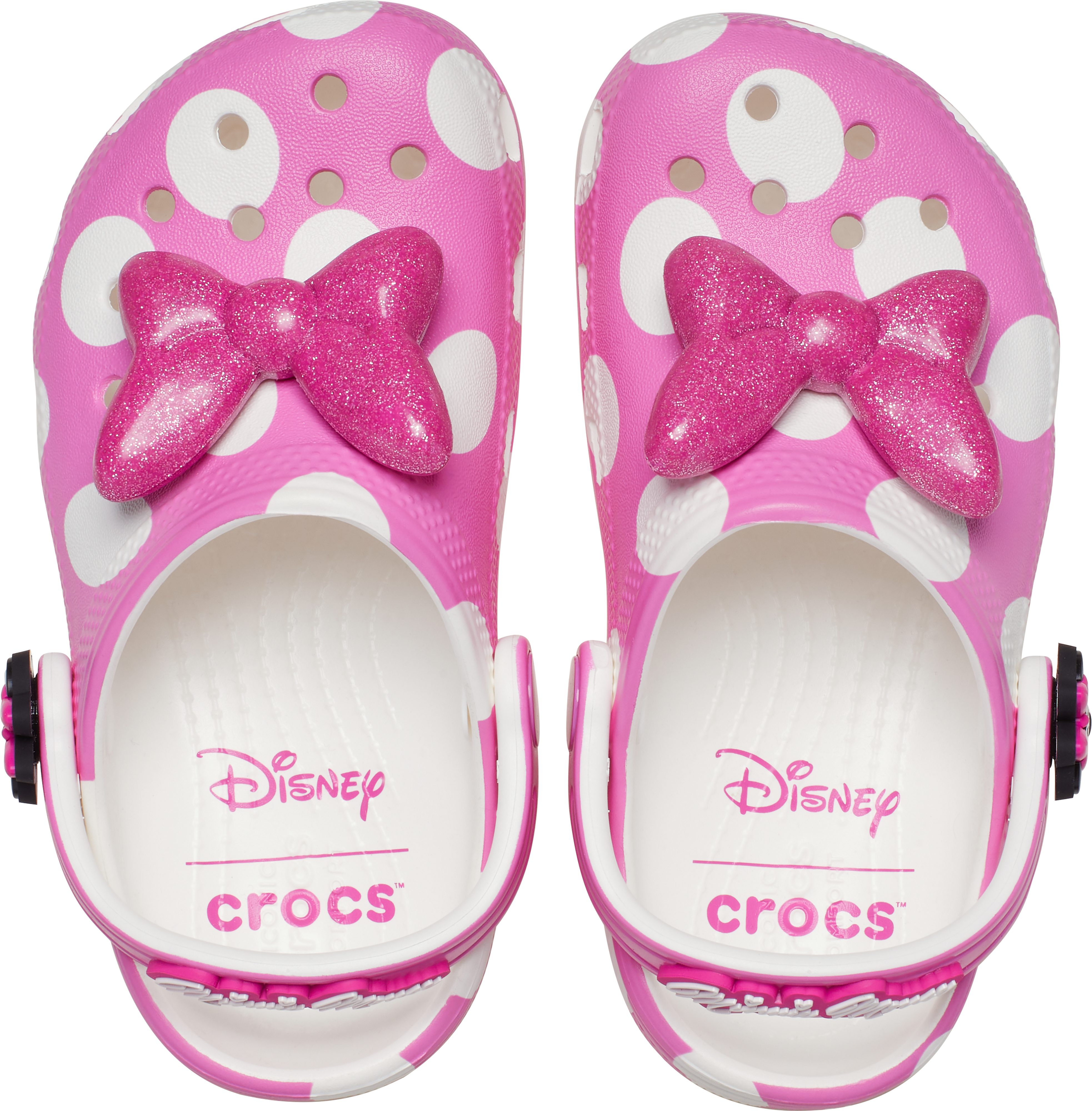Crocs Minnie Mouse Classic Clog Sommerschuh, Hausschuh, Strandschuh mit schwenkbarem Fersenriemen