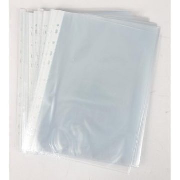 ISFORT GmbH & Co. KG Tablet-Hülle 30x Prospekthüllen 100er DIN A4 Klarsichtfolie Ordnen Papier Glasklar