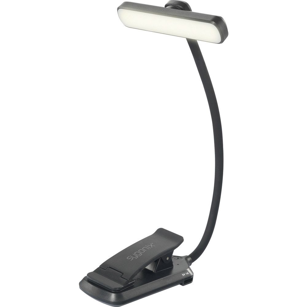 Sygonix Tischleuchte Sygonix SY-6748338 Tischlampe LED 1 W Schwarz