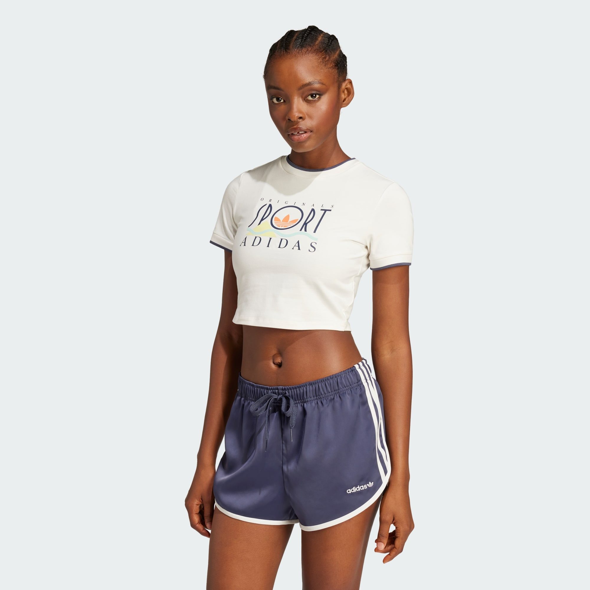 adidas Originals Crop-Top ADIDAS SPORT GRAPHIC günstig online kaufen