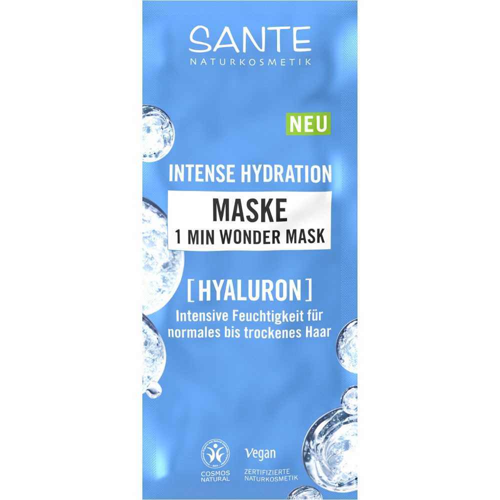 SANTE Gesichtspflege INTENSE HYDRATION MIN WONDER MASK SACHET, 20 ml