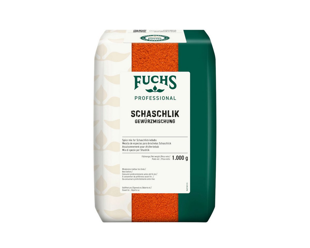 Fuchs Foodservice Gewürz, Fuchs Professional Schaschlik Gewürzmischung authentisch Packung 1000g