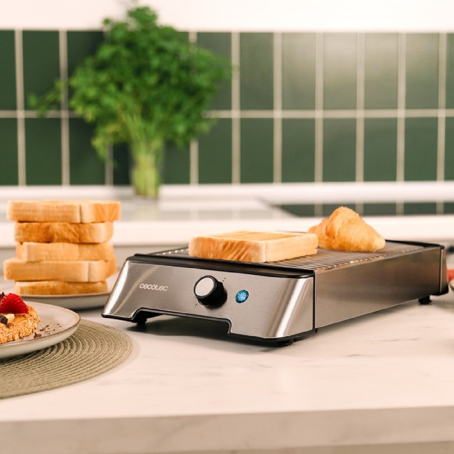 Cecotec 2-in-1-Toaster NiceSlice Inox, 800 W, NiceSlice Inox – Bild 3 von 5