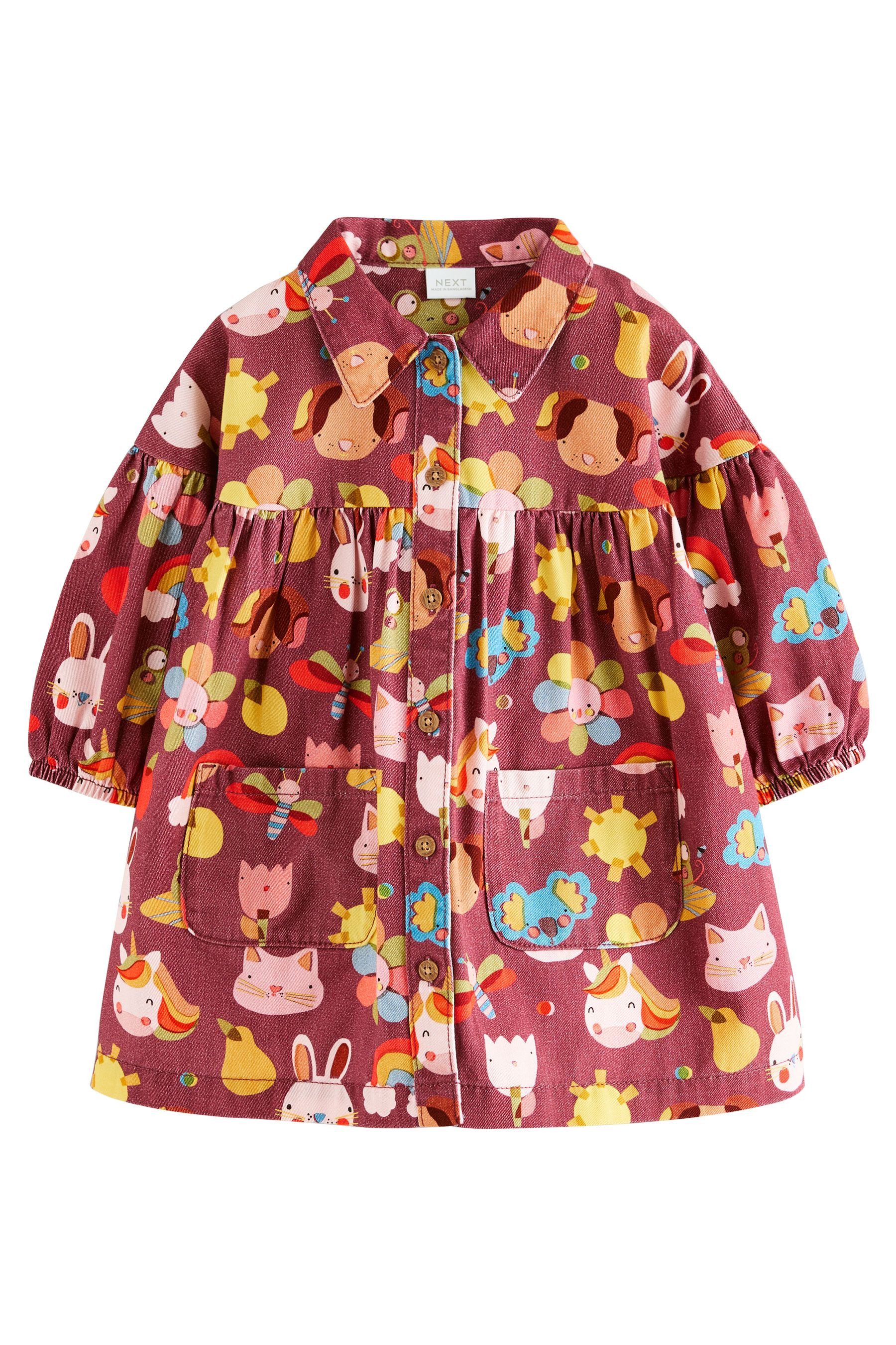 Next Hemdblusenkleid Hemdkleid aus Baumwolle (1-tlg) günstig online kaufen