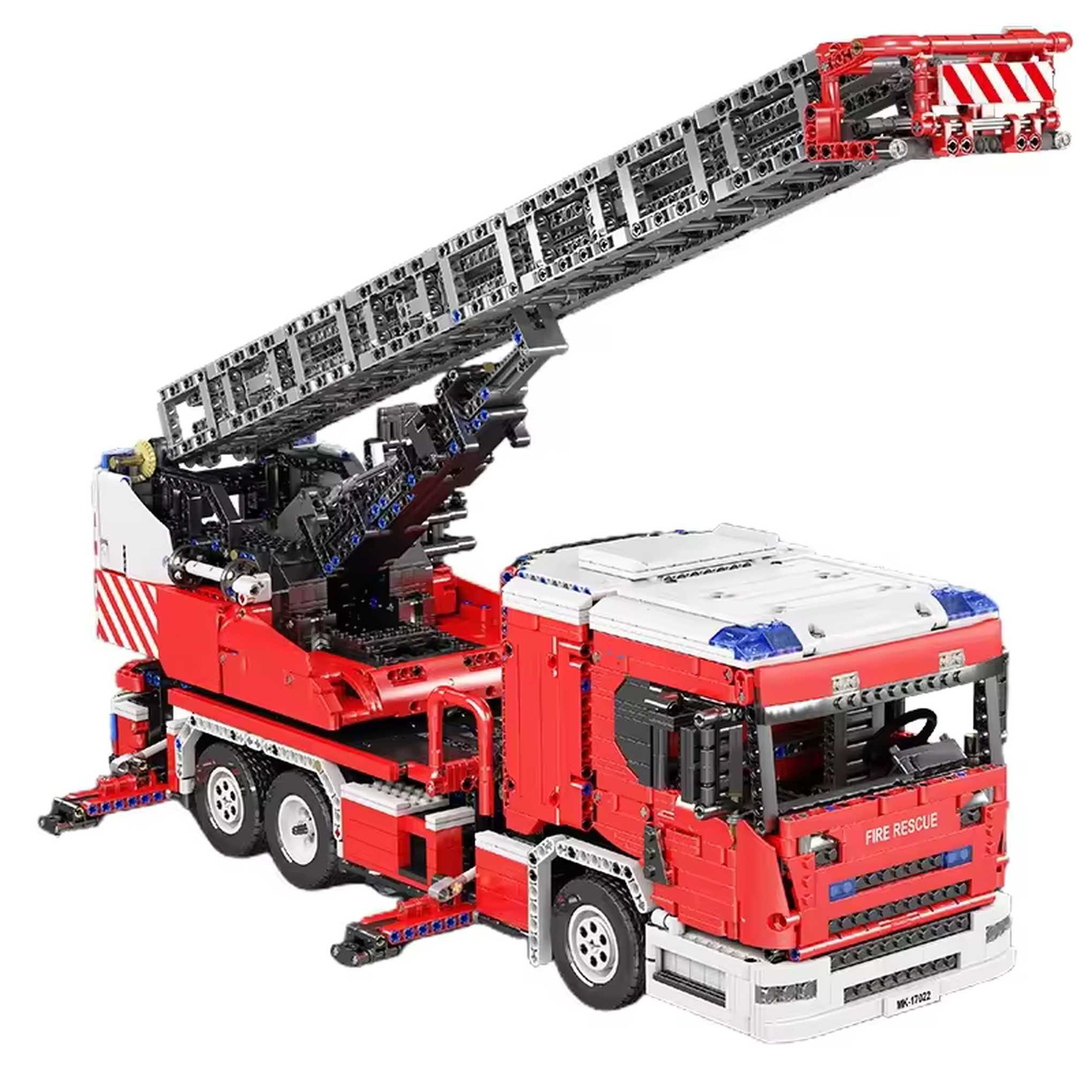 Mould King 17022 - Feuerwehr mit Drehleiter (Mould King) Spielbausteine, (4886 St)