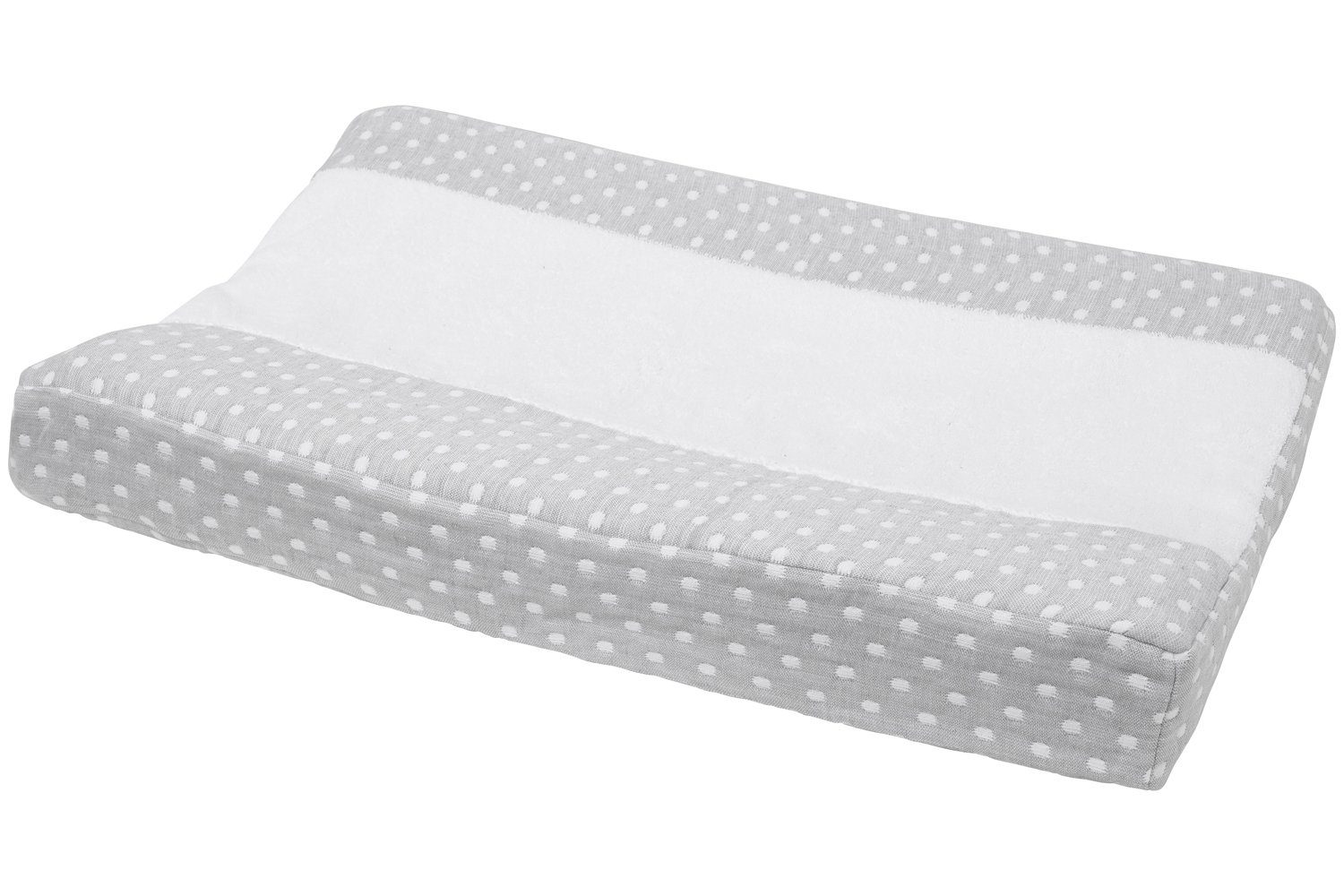 Meyco Baby Wickelauflagenbezug Little Dots Grey (1-tlg), 50x70cm