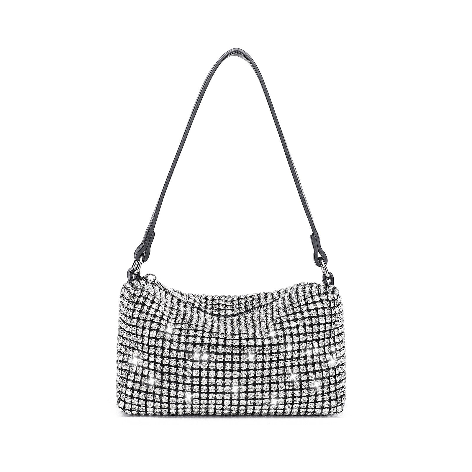 Miss Lulu Clutch Glitzer-Clutch mit Kristallbesatz günstig online kaufen