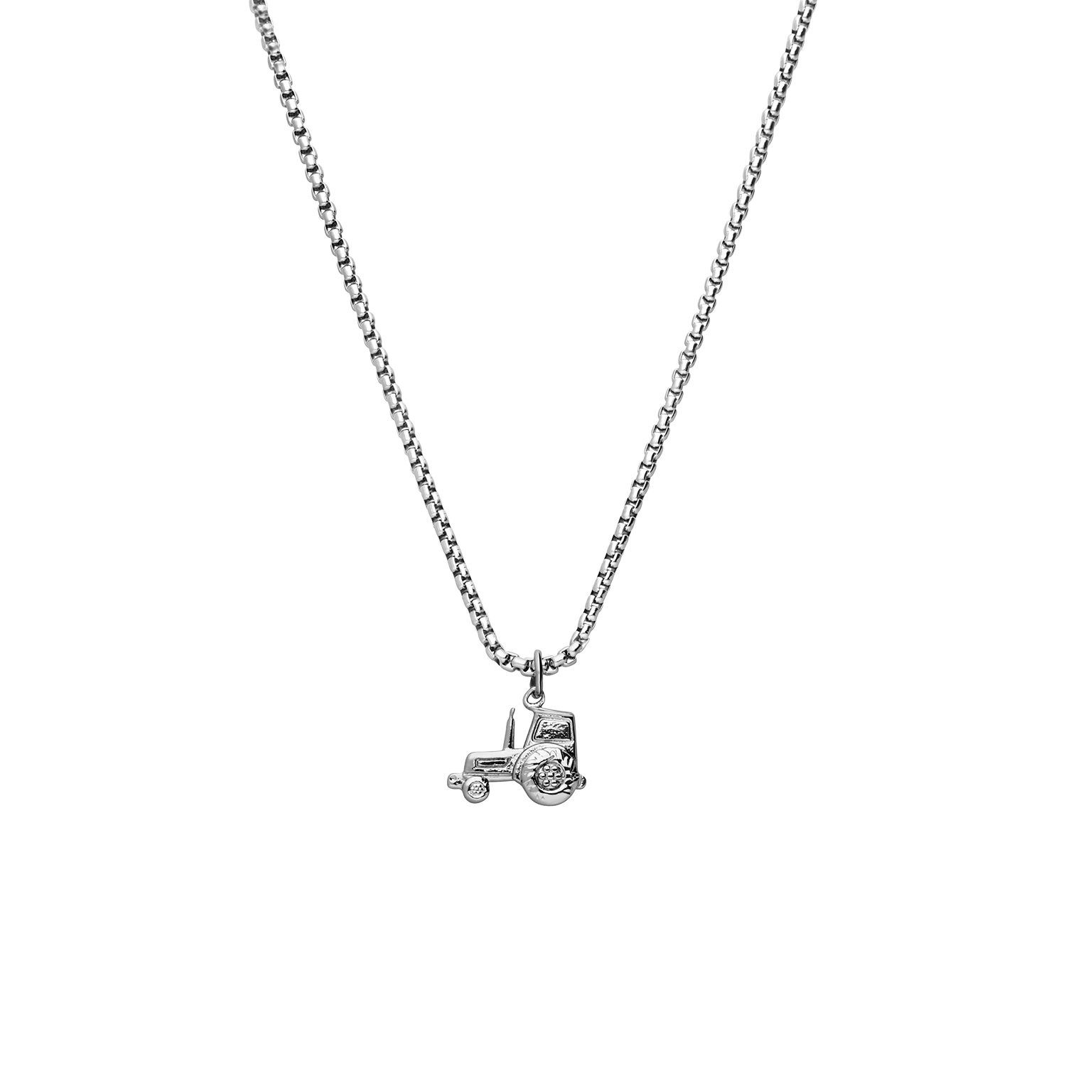 LUCARDI Kette mit Anhänger Halskette - Stahl - Silber - Kinder