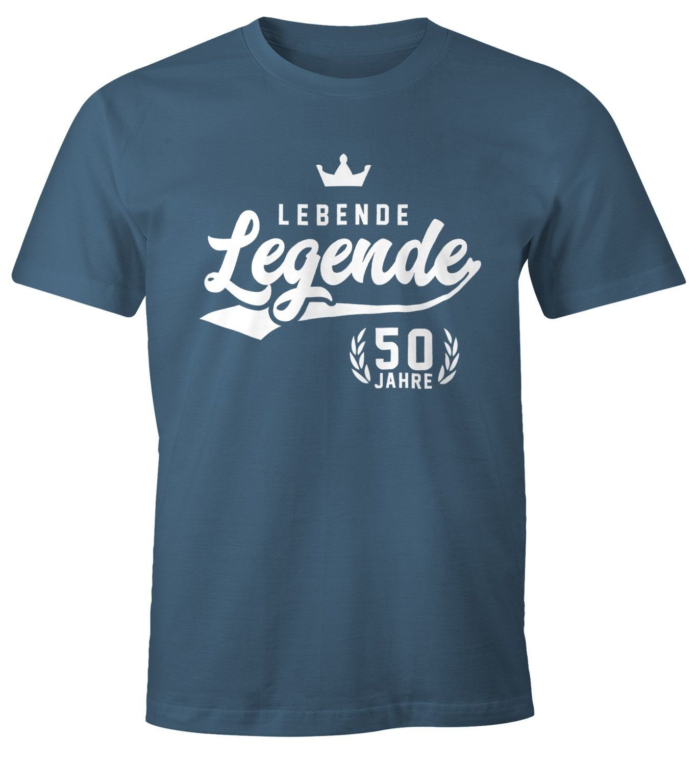 MoonWorks Print-Shirt Herren T-Shirt Lebende Legende 50. Geburtstag Athleti günstig online kaufen