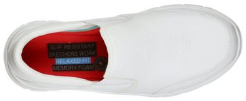 Skechers FLEX ADVANTAGE SR Berufsschuh Slipper für Gastronomie, Pflege, Krankenhaus mit Stretcheinsatz