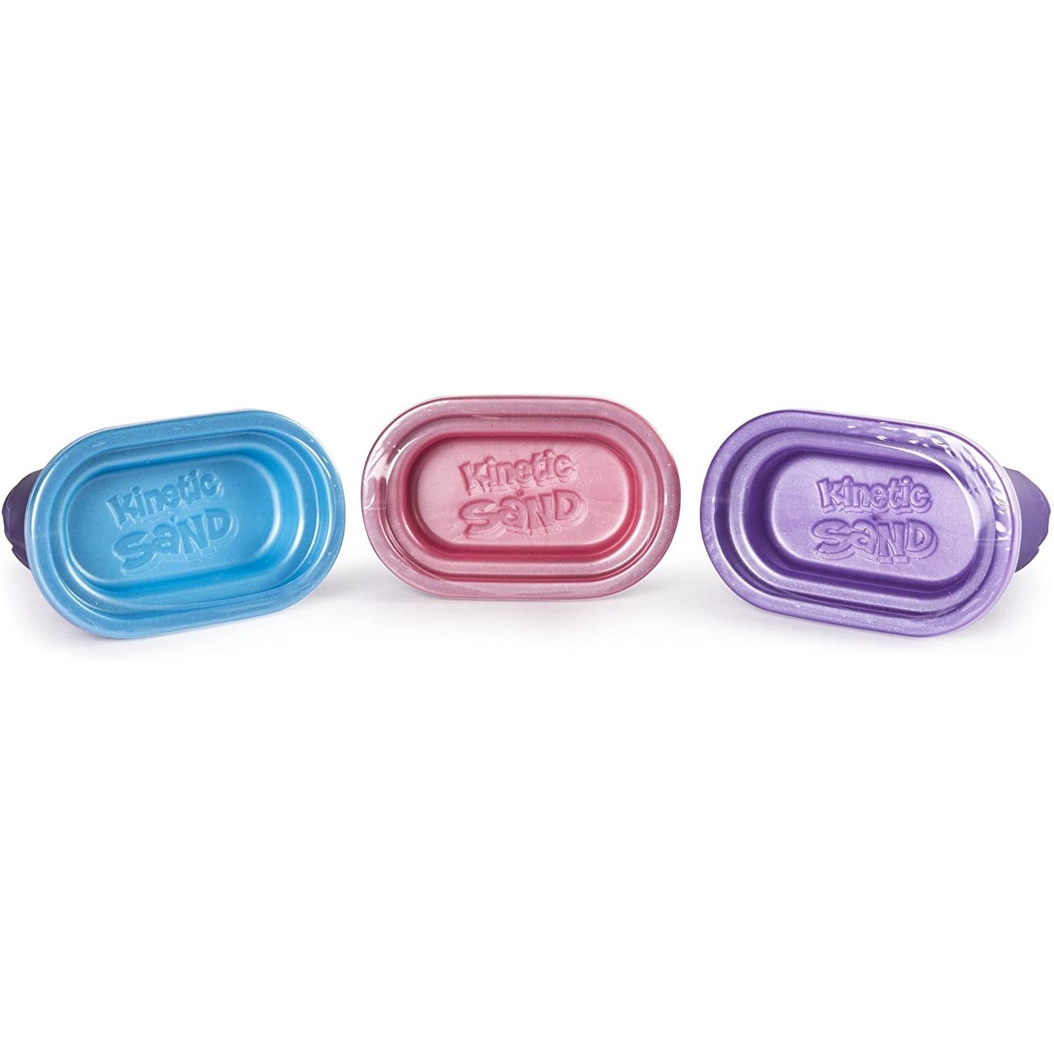 Spin Master Kreativset 6053520 Kinetic Sand 6053520 - Schimmer Sand 3er Pack