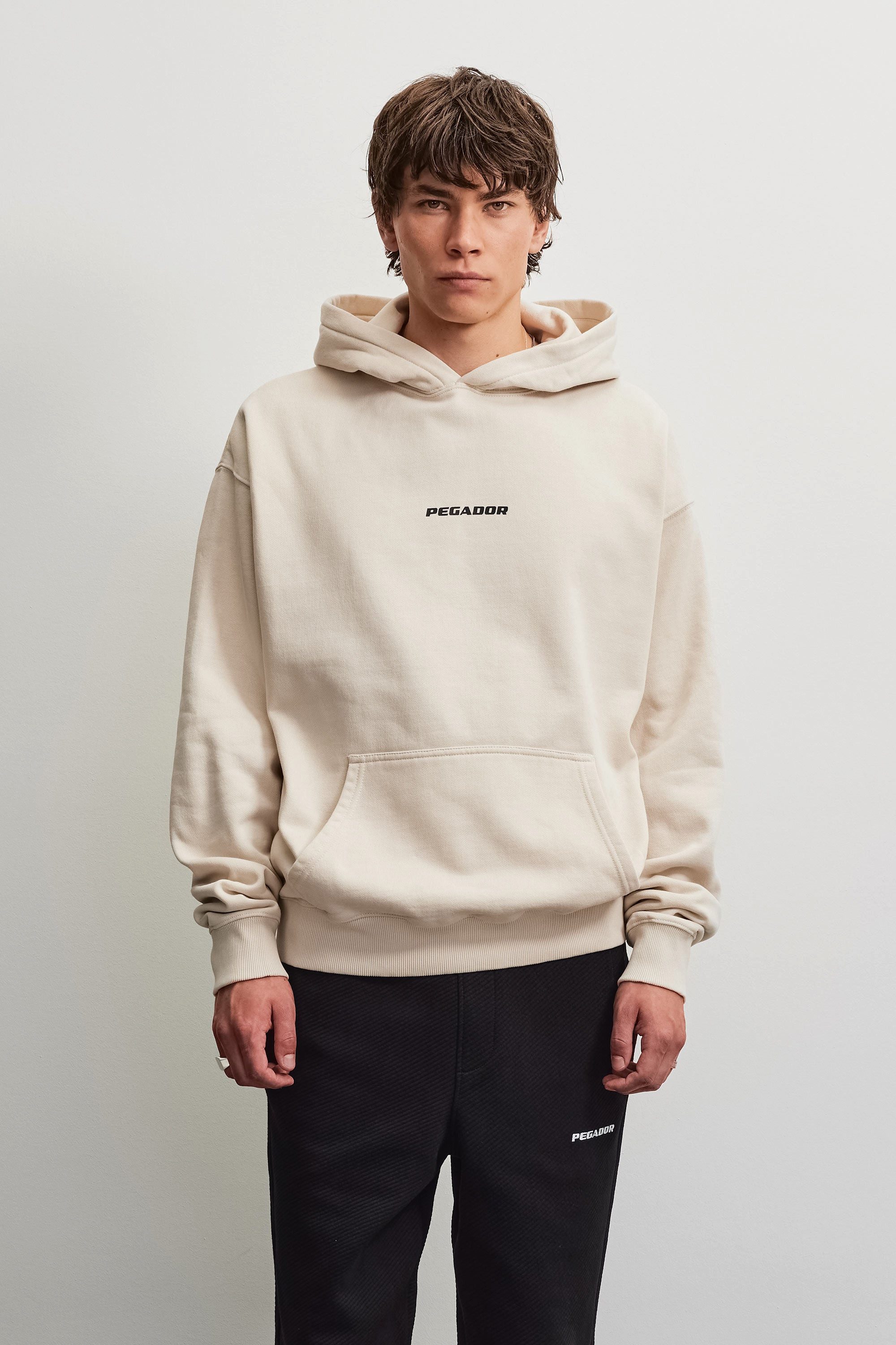 PEGADOR Kapuzensweatshirt COLNE LOGO OVERSIZED HOODIE Baumwollmischung, oversize