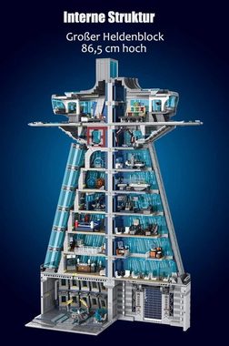 PANLOS Konstruktionsspielsteine Panlos 55120 Hero Tower - LED-Beleuchtung, (5883 St)