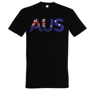 Youth Designz T-Shirt Australien Herren T-Shirt im Fußball Look mit Trendigem Frontdruck