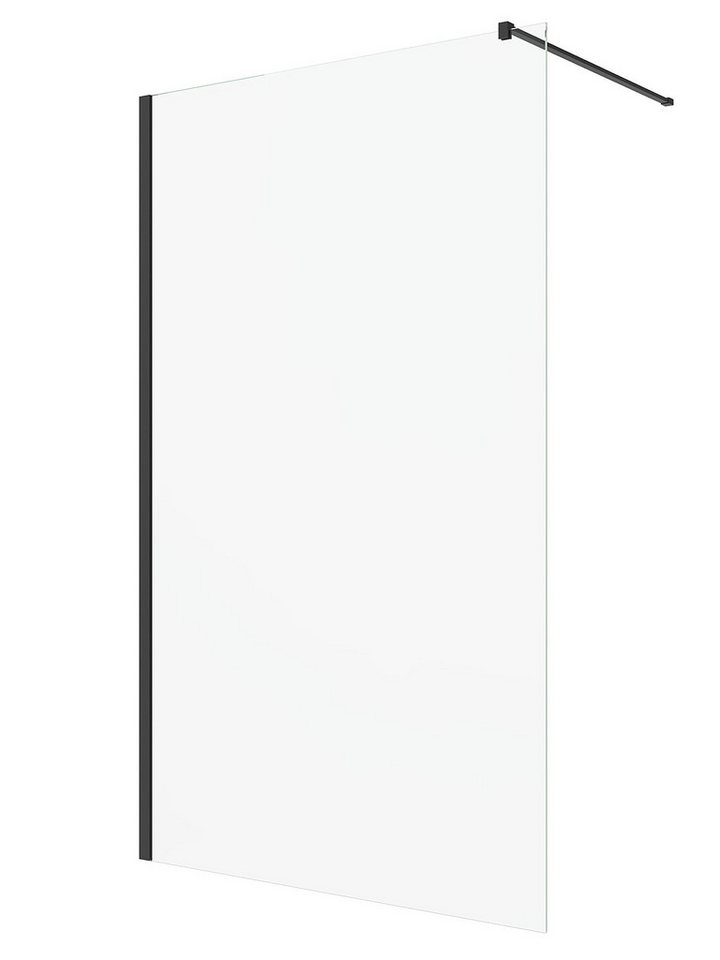 Thumbnail - AQUALAVOS Walk-in-Dusche Duschkabine Duschabtrennung Glas Duschwand mit Stabilisator Glaswand, 10 mm Einscheibensicherhe...