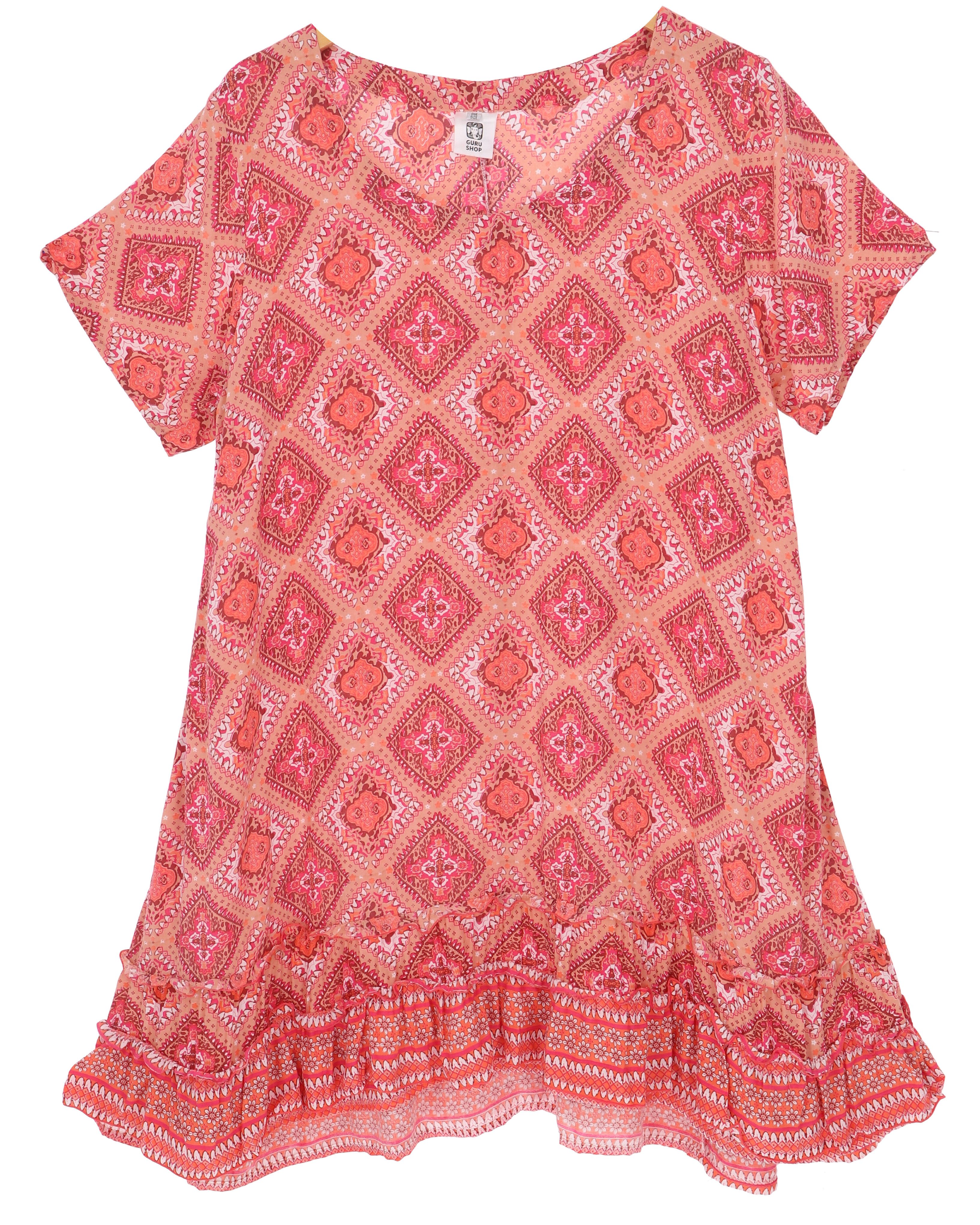 Guru-Shop Midikleid Boho Strandkleid, Minikleid - günstig online kaufen