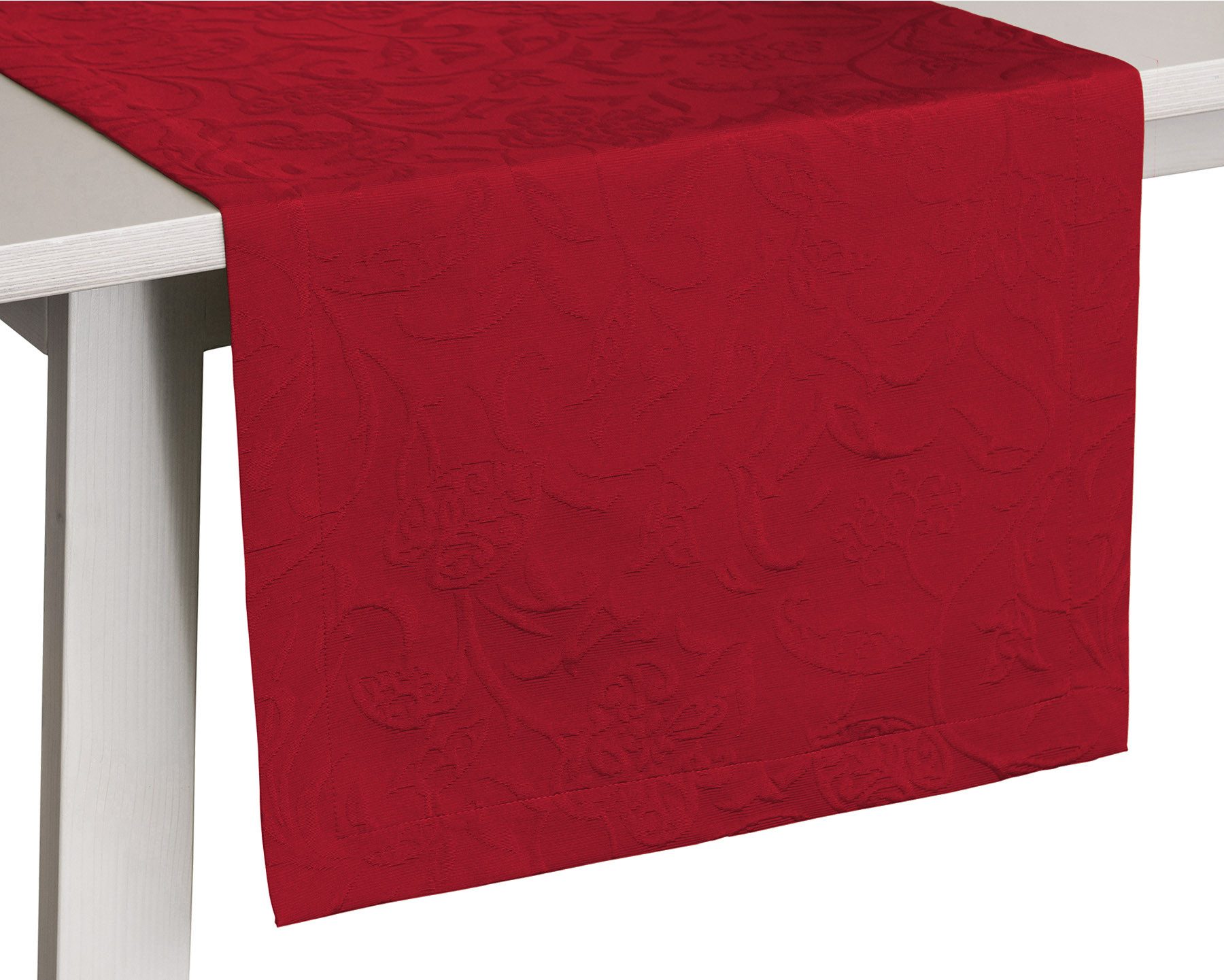 PICHLER Tischdecke Tischläufer Cordoba Rechteck 050/150 burgund (1-tlg), Tischdecke Tischläufer Fest Feier Kommunion