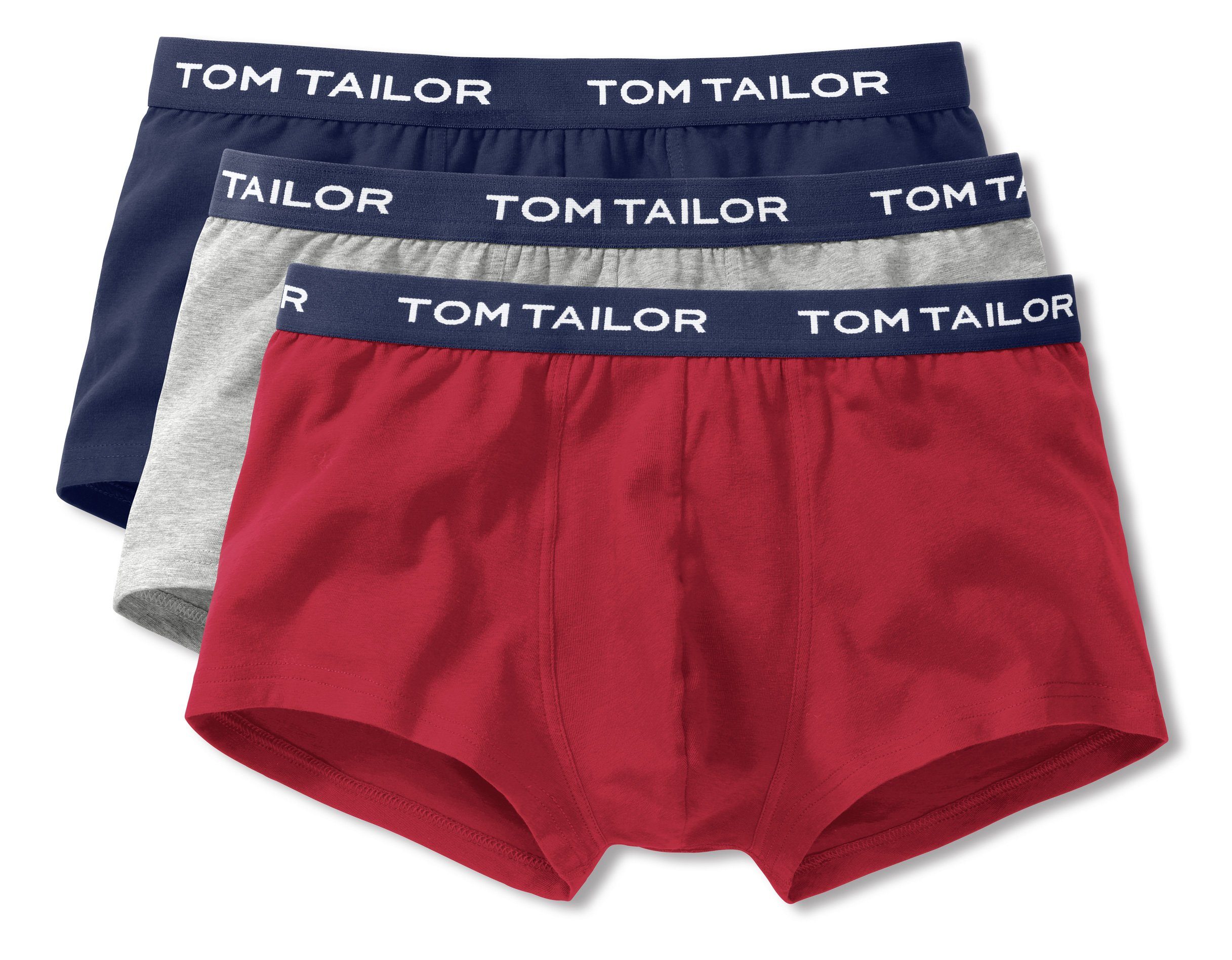 TOM TAILOR Retro Pants Herren Boxershorts (3-St) 3er Pack 420