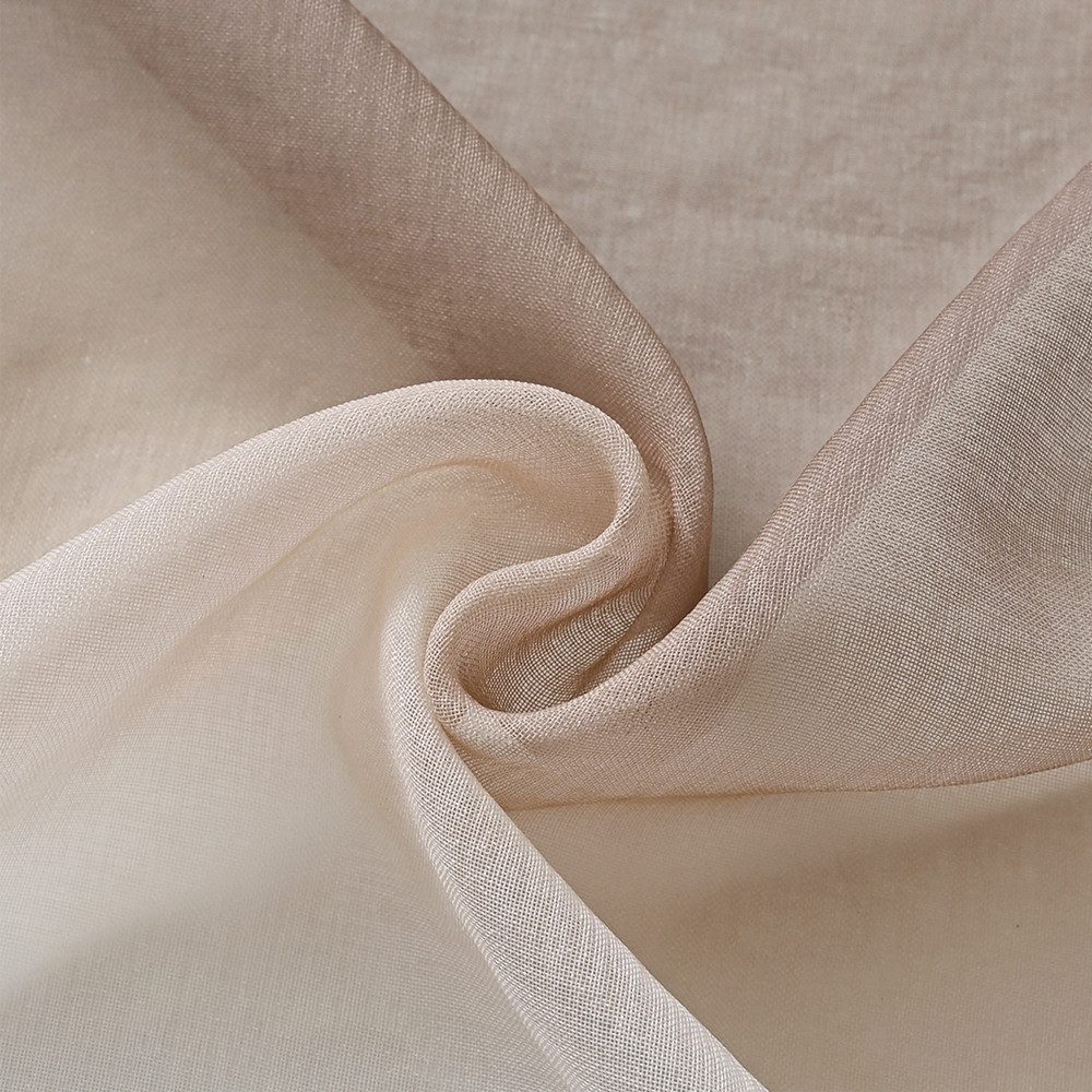 TUWENA Gardine 2er Farbverlauf Vorhänge Gardine, Mit Ösen Transparente Voile Gardine