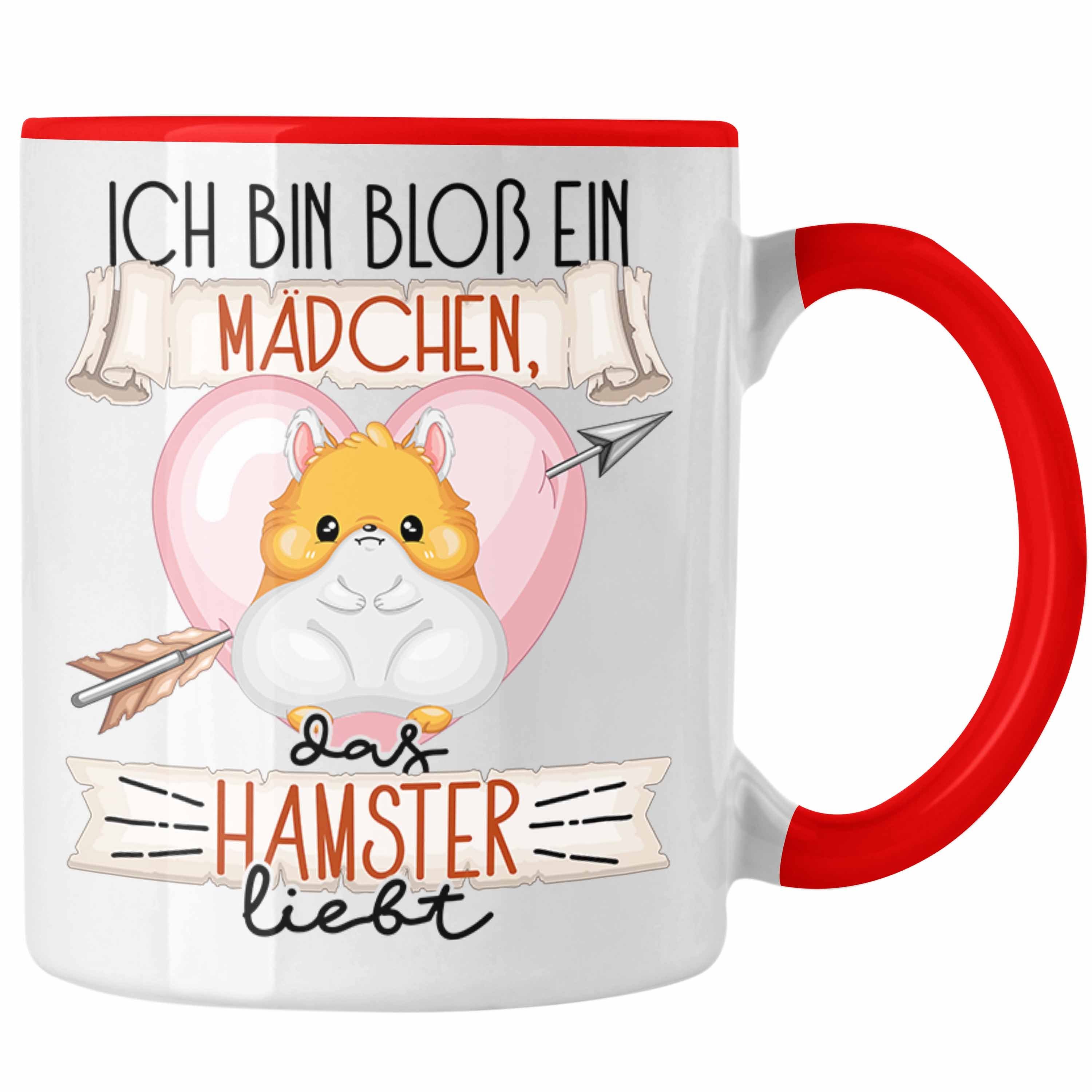 Das Geschenk Frauen Rot Trendation Tasse Tasse Hamster Ich Lie Bloß Bin Mädchen Hamster Ein