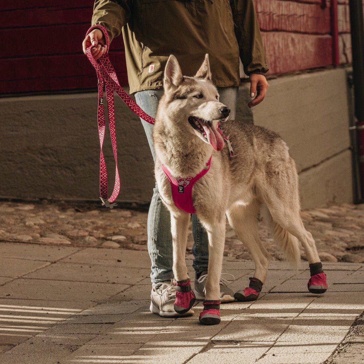 HURTTA Hunde-Geschirr Weekend Warrior Geschirr ruby/kirsche