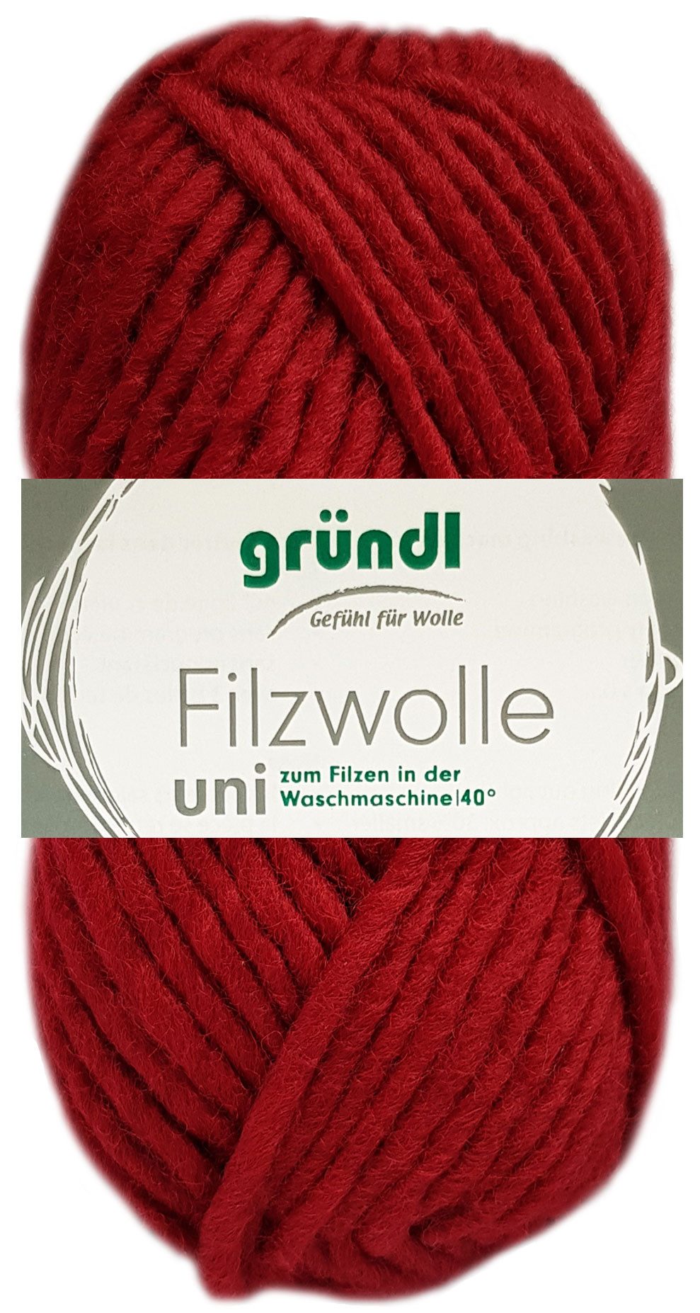 Gründl 50 Gramm Gründl Filzwolle Uni Farbauswahl Bastelgarn