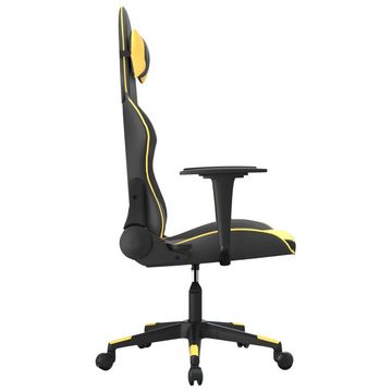 vidaXL Bürostuhl Gaming-Stuhl mit Massagefunktion Schwarz Golden Kunstleder