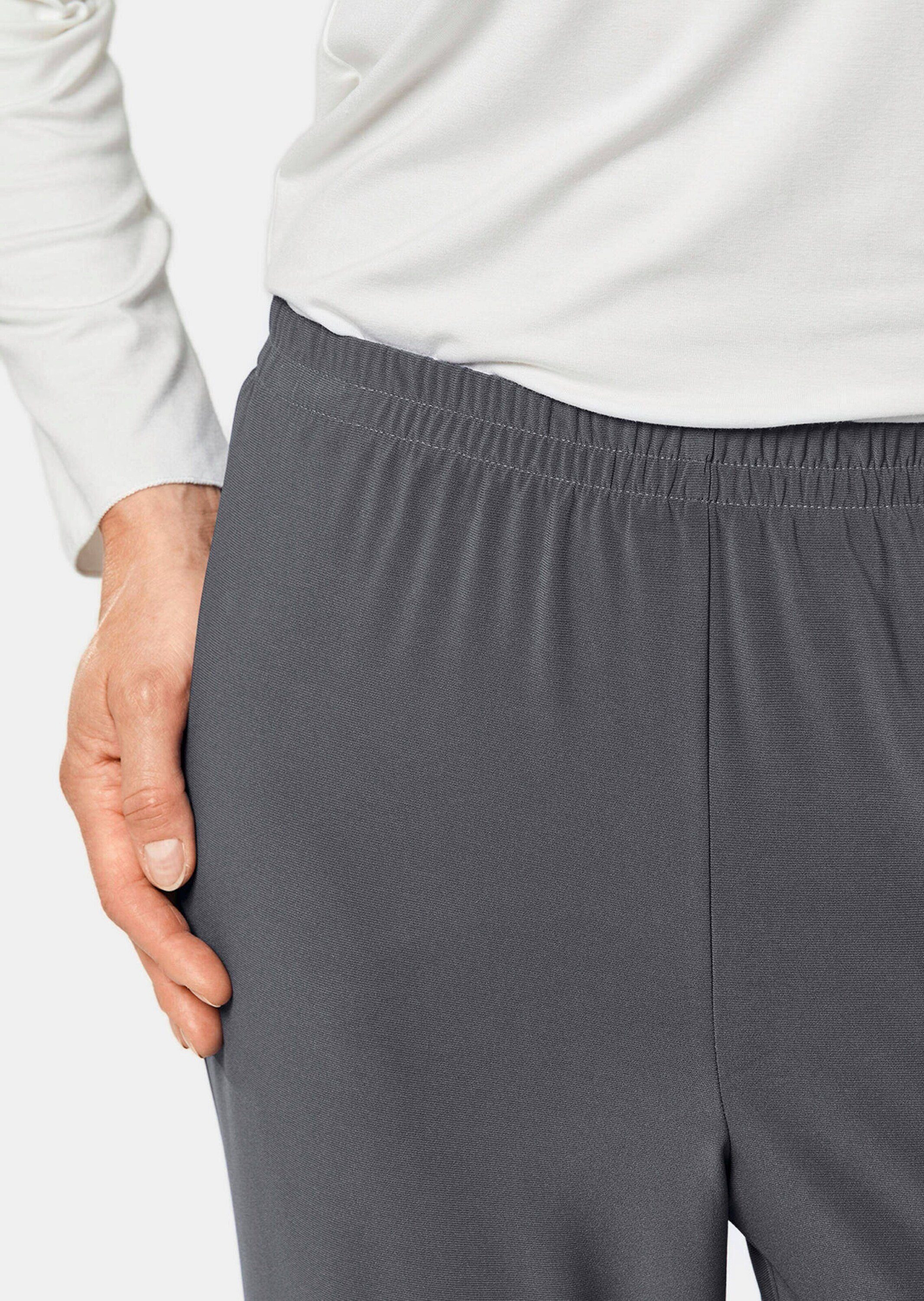 GOLDNER Schlupfhose Kurzgröße: Slinky-Hose mit weitem Bein Jerseyhose mit Schlupfbund und Knöchellänge