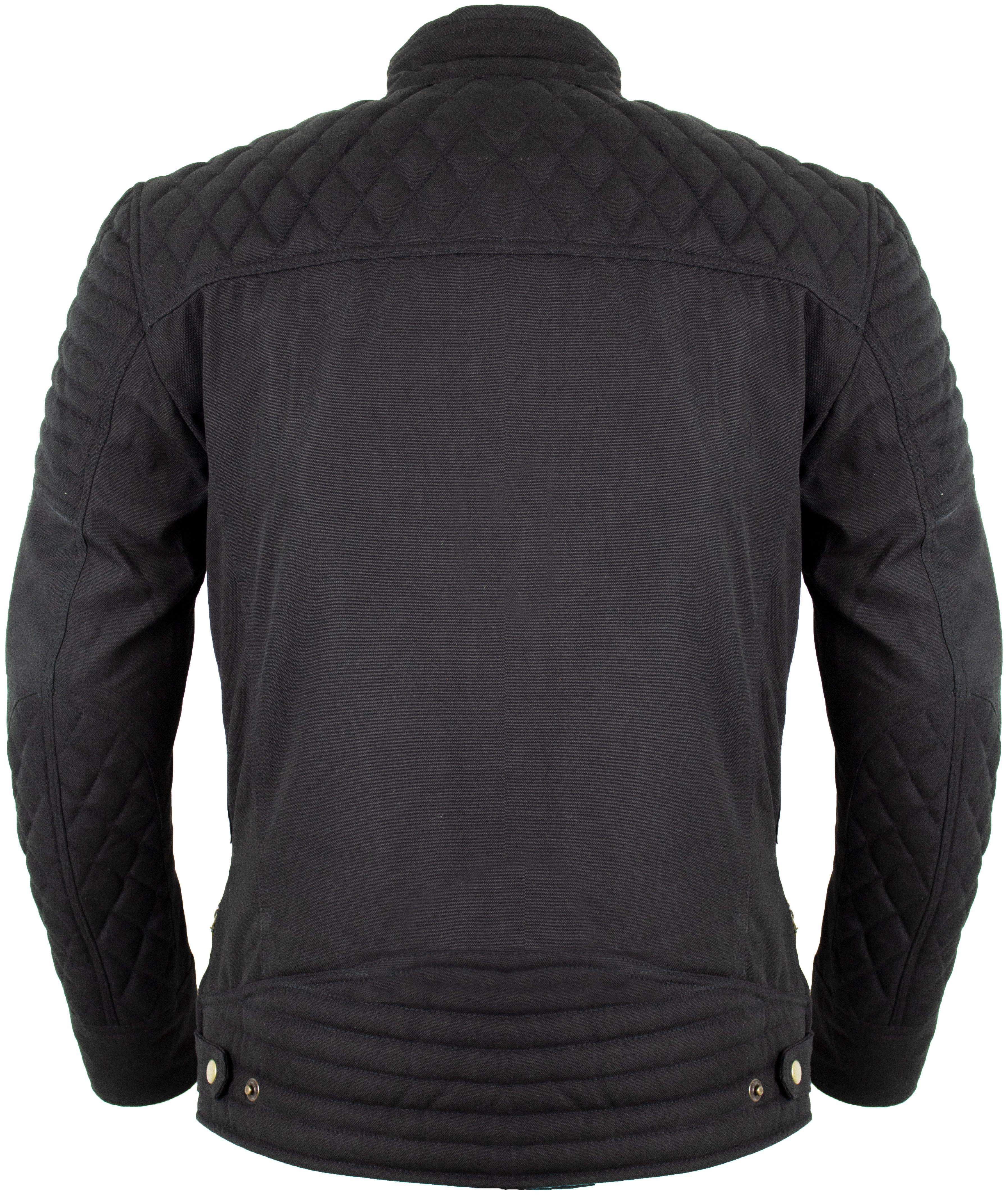 MDM Motorradjacke Herren Motorradjacke mit Gesteppten Schultern im Urban Look mit Protektoren, herausnehmbares Innenfutter