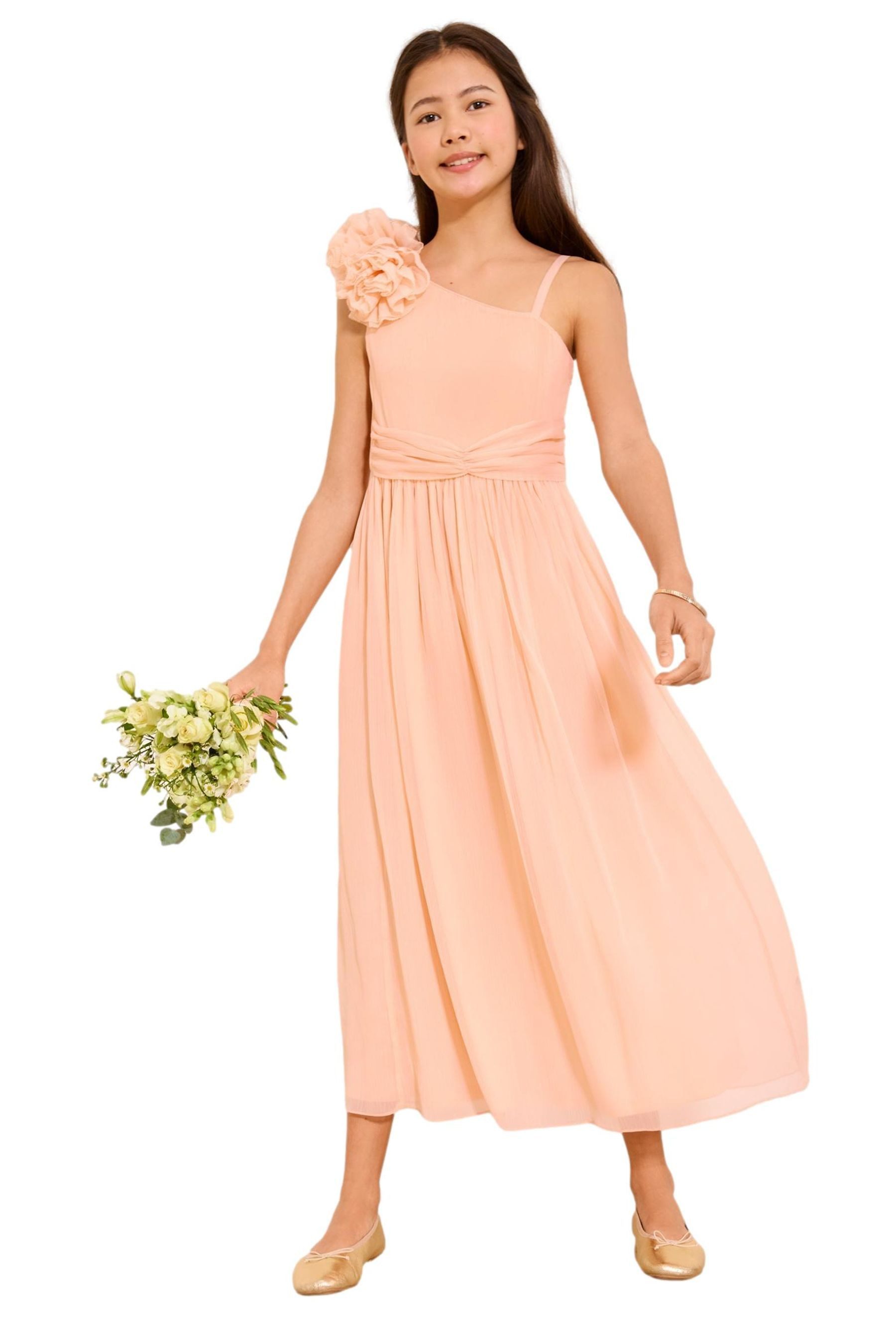 LIPSY One-Shoulder-Kleid Lipsy festliches, einschulteriges Kleid mit Blumen (1-tlg)