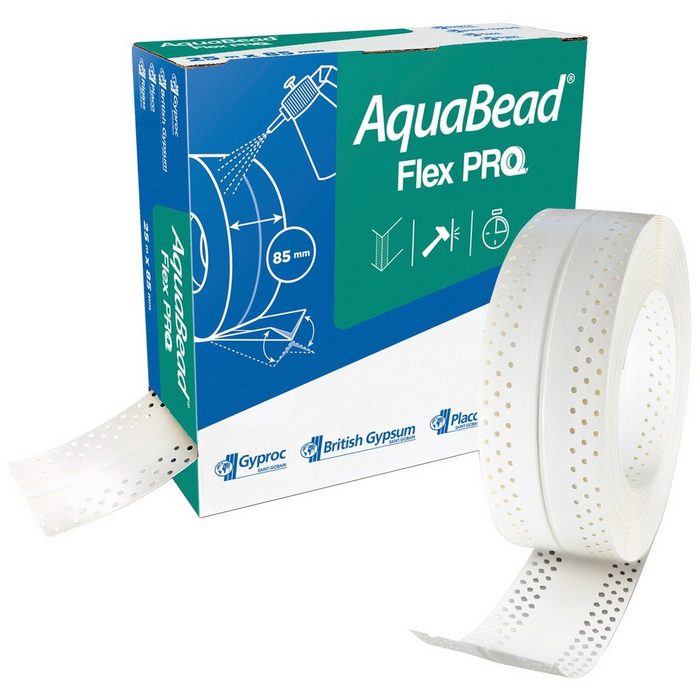 Rigips Klebeband AquaBead Flex PRO (1-St) Kantenschutz für passgenaue Zuschnitte 25 mx85 mm