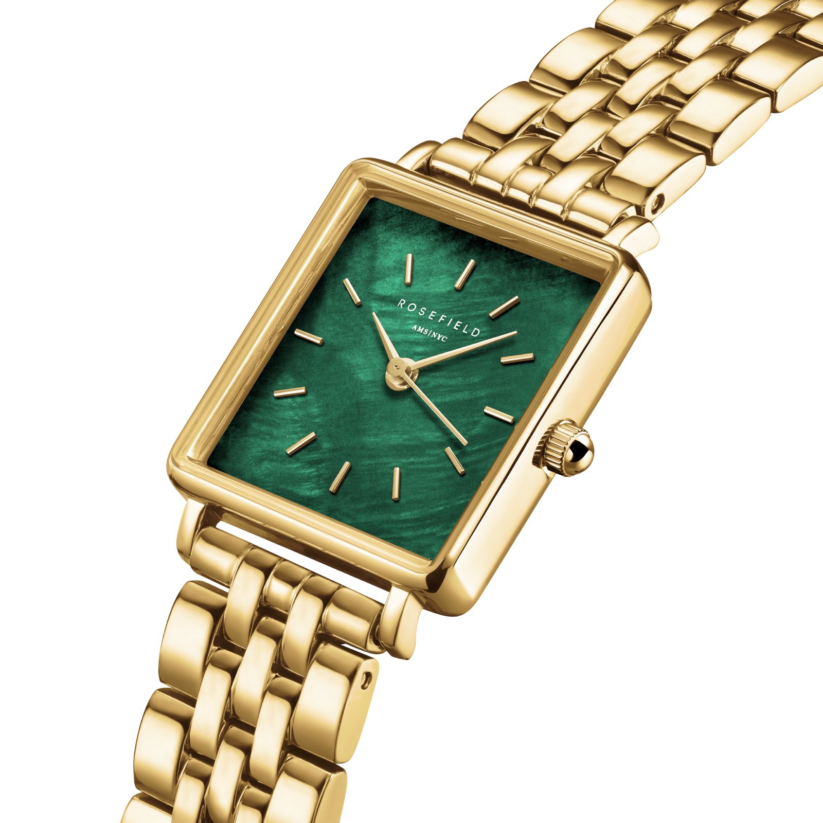 ROSEFIELD Quarzuhr ROSEFIELD Damenuhr Boxy XS 24mm Goldfarben