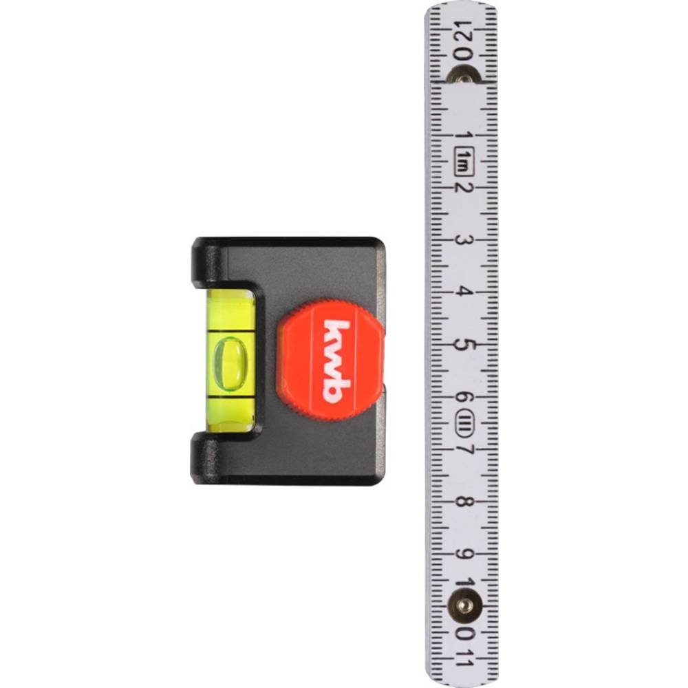 kwb Maßband Libelle mit 1-m-Gliedermaßstab 092400