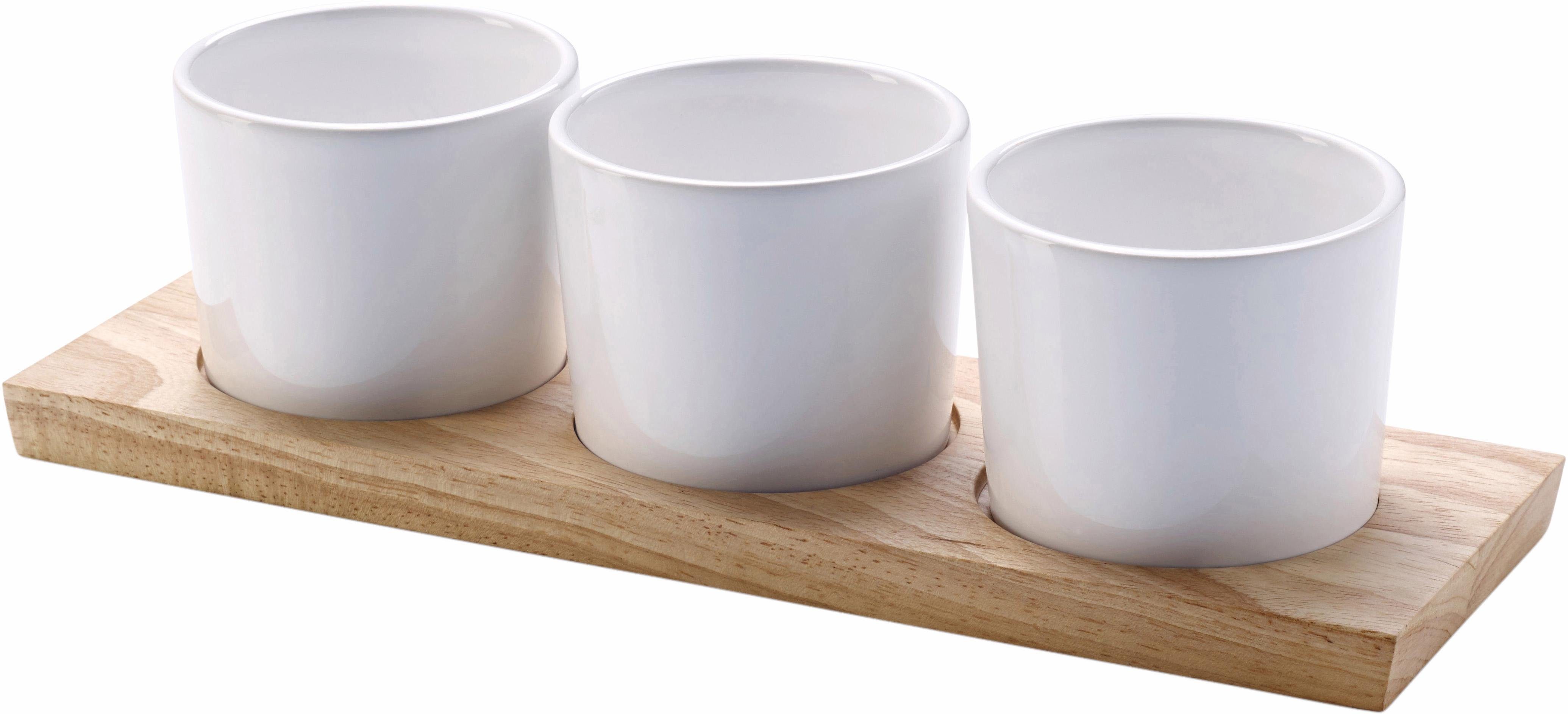 Continenta Servierschale, Keramik, (Set, 4-tlg), spülmaschinengeeignet