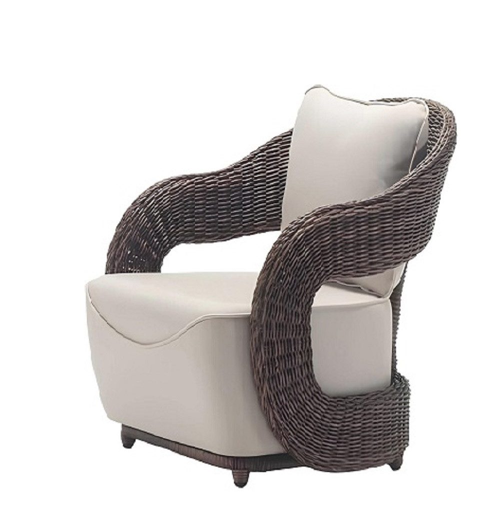 Xlmoebel Gartensessel Luxuriöser Кресла in elegantem Design für die Terrasse in Beige (Sessel), Hergestellt in Europa