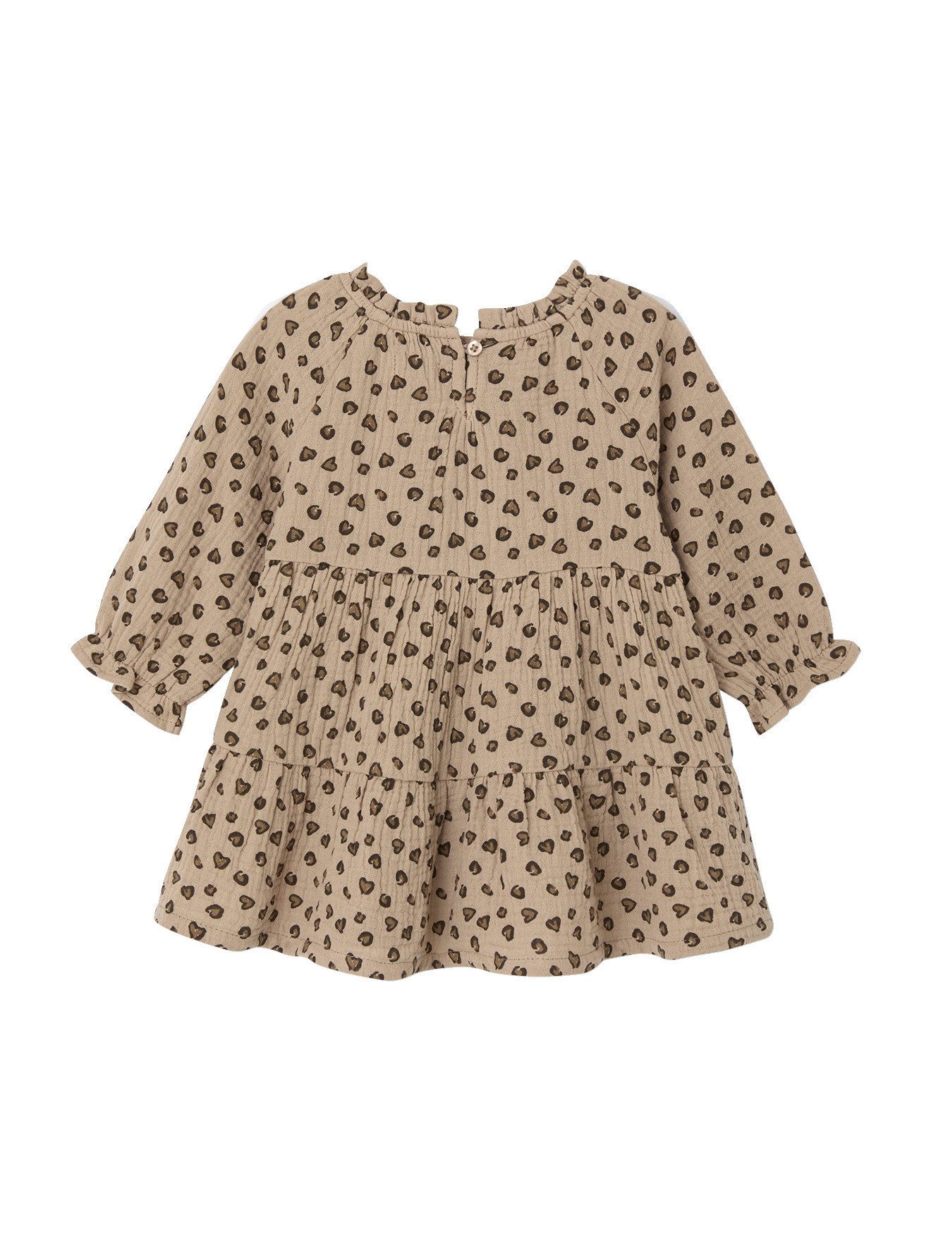 vertbaudet Minikleid Mädchen Baby Volantkleid aus Baumwollmusselin – Bild 2 von 5