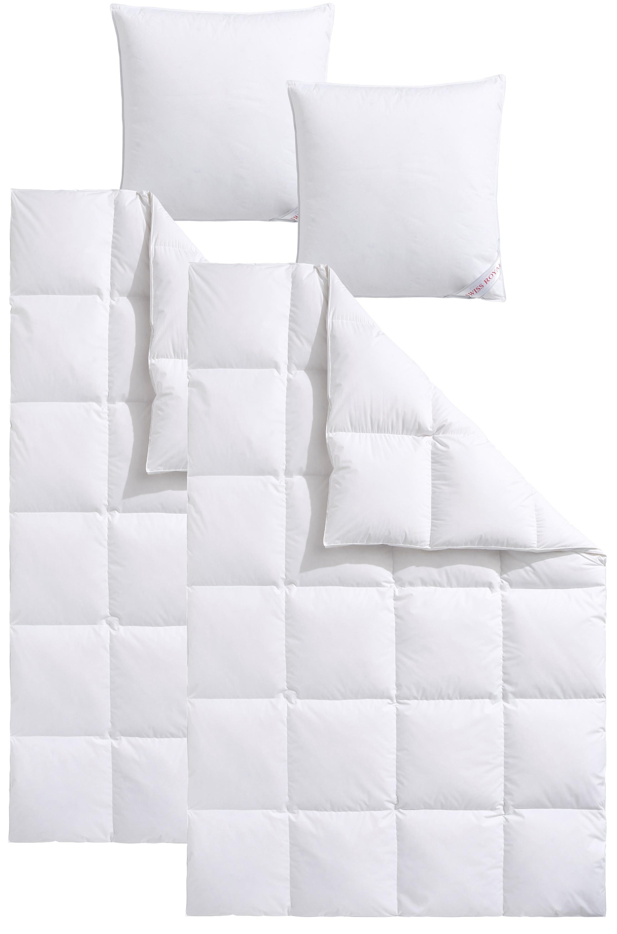 Haeussling Daunenbettdecke + Kopfkissen Swiss Royal, günstig online kaufen