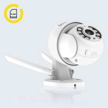 Overmax Camspot 4.0 PTZ Überwachungskamera (innerbereich, Externer Bereich, Full HD, Wifi, Farbenachtmodus, 350 Grad, Auto-Tracking)