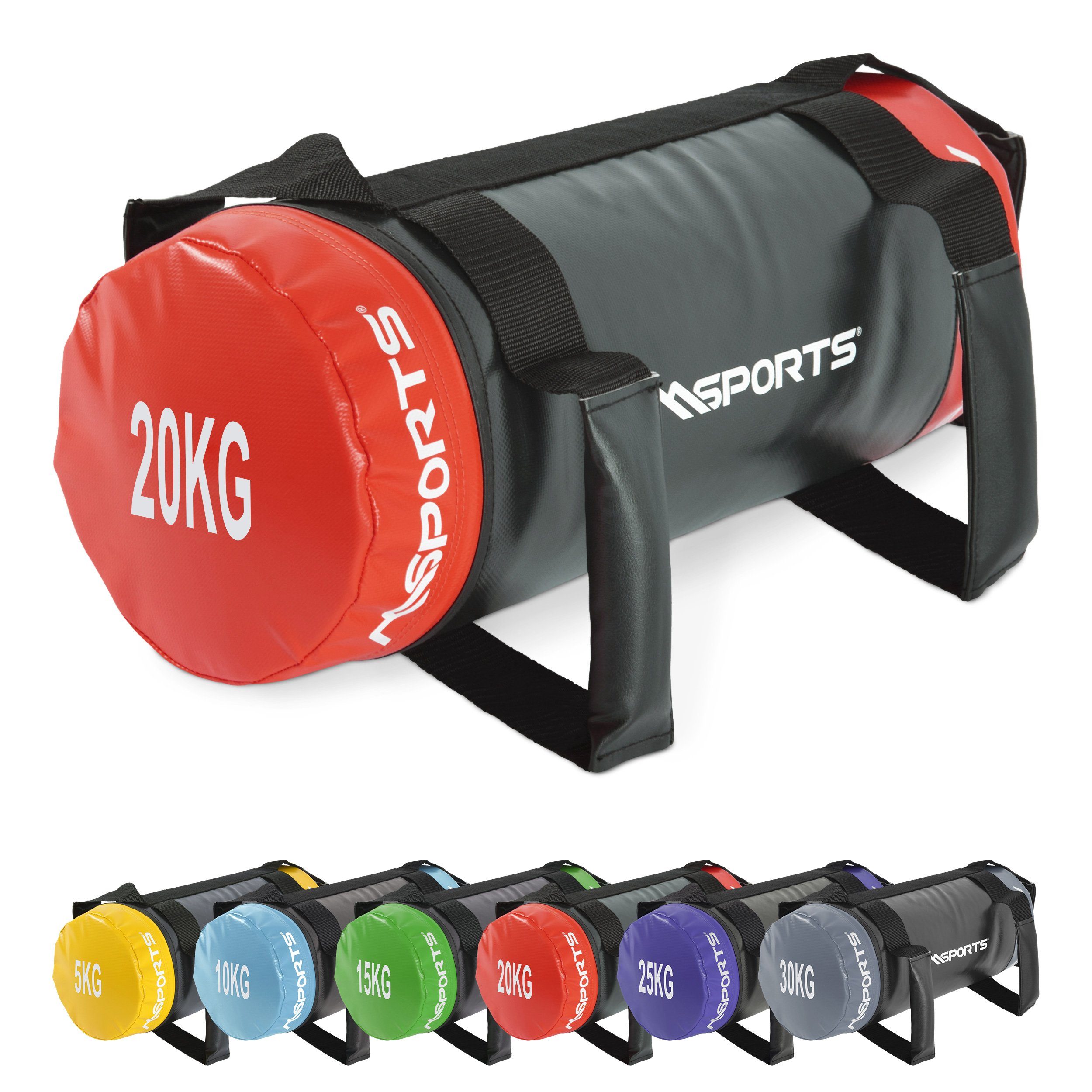 MSports® Gewichtssack Power Bag 5-30 kg Fitness Bag - Sandsack für Fitness Gewichtssack