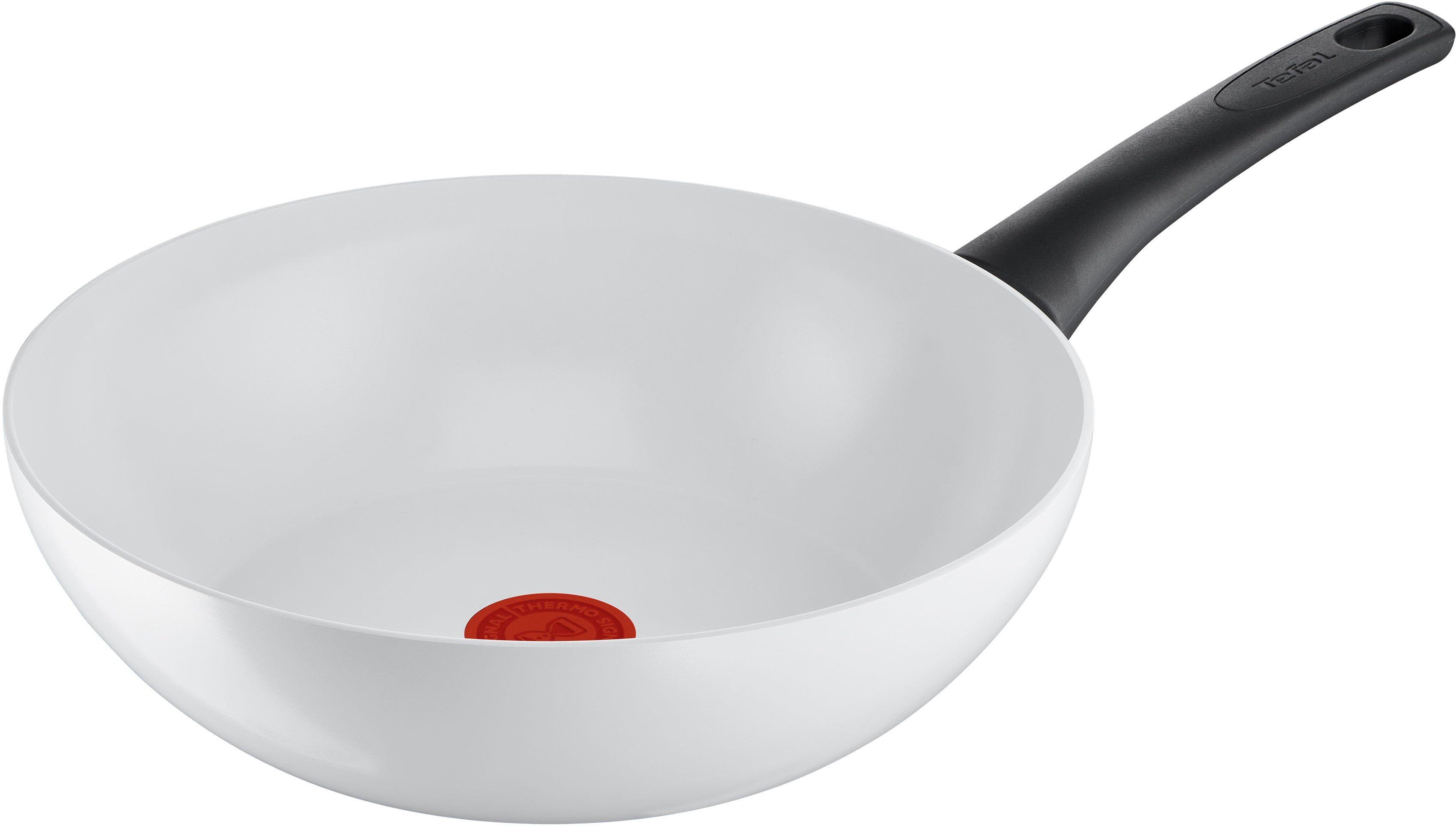 Tefal Wok Ceramic Control Wokpfanne Induktion 28 cm, Aluminium (1-tlg), Keramikversiegelung, Thermo-Signal, alle Herdarten, C41719