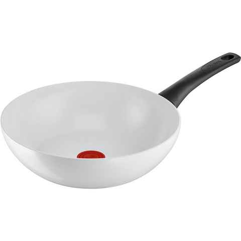 Tefal Wok Ceramic Control, Aluminium (1-tlg), Sichere Keramikversiegelung, Thermo-Signal, alle Herdarten,Induktion