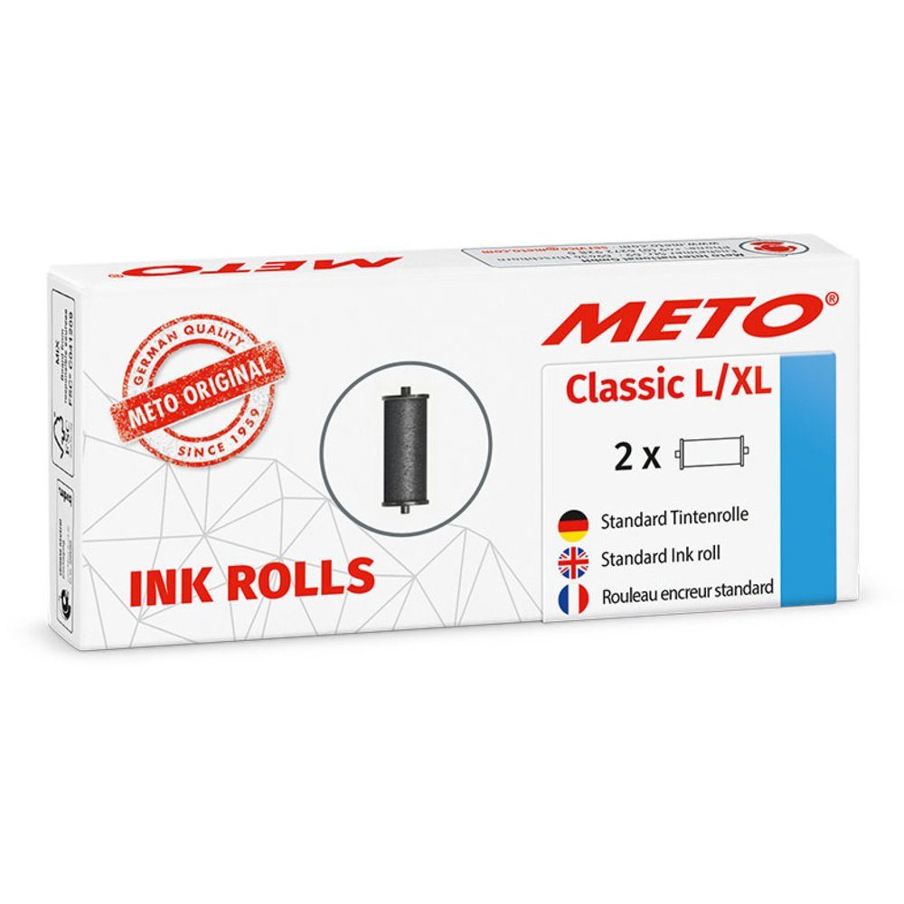 METO Etikett METO Tintenrolle für Preisauszeichnungsgerät 30007715 Schwarz