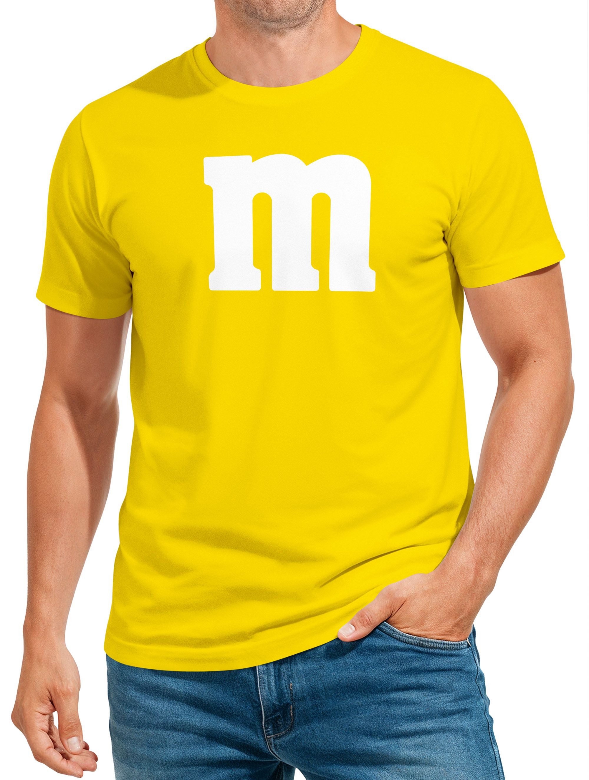 MoonWorks Print-Shirt Herren T-Shirt Gruppen-Kostüm M Aufdruck Kostüm Fasch günstig online kaufen