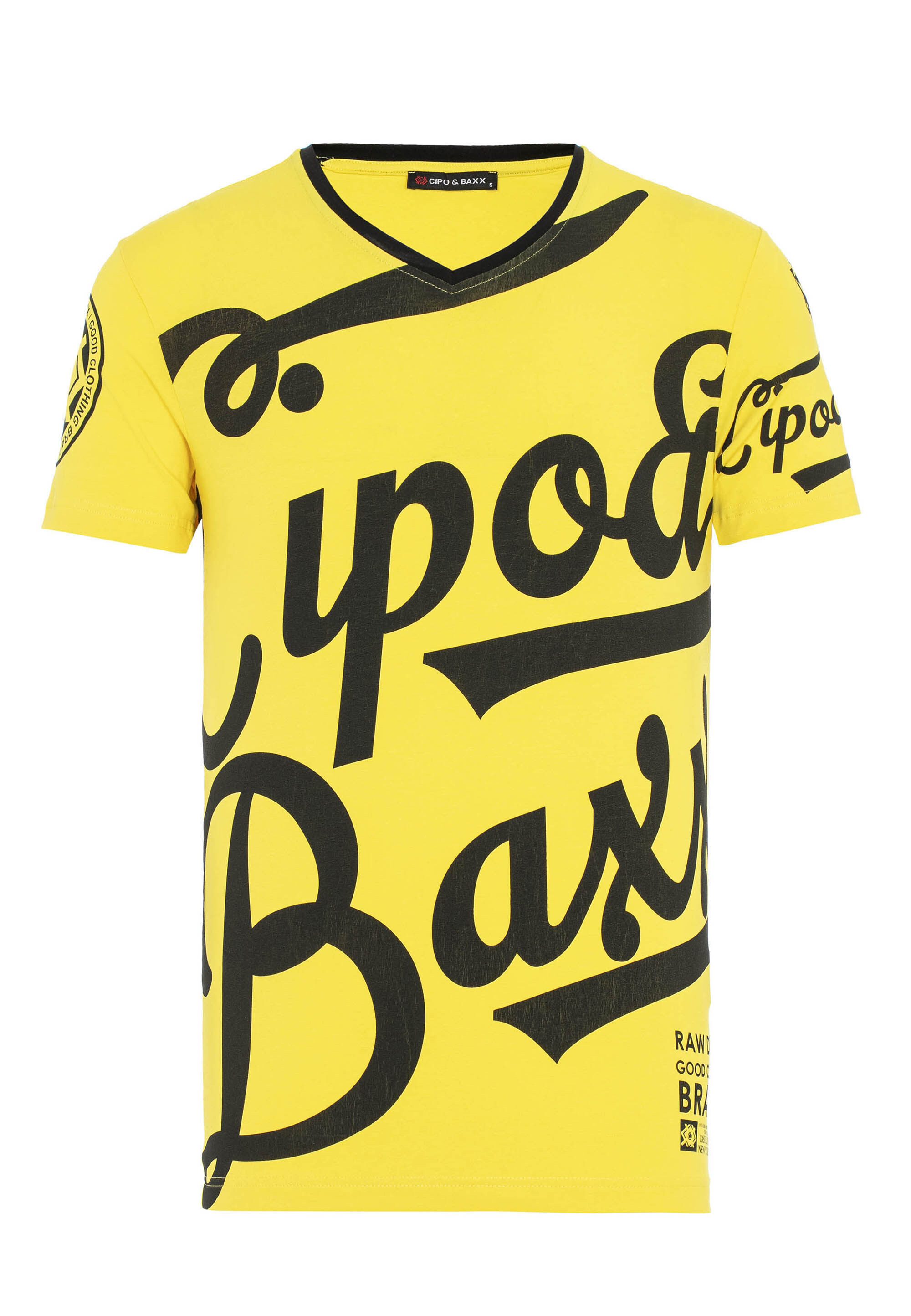 Cipo & Baxx T-Shirt T-Shirt mit großem Print auf der Front ein Highlight günstig online kaufen